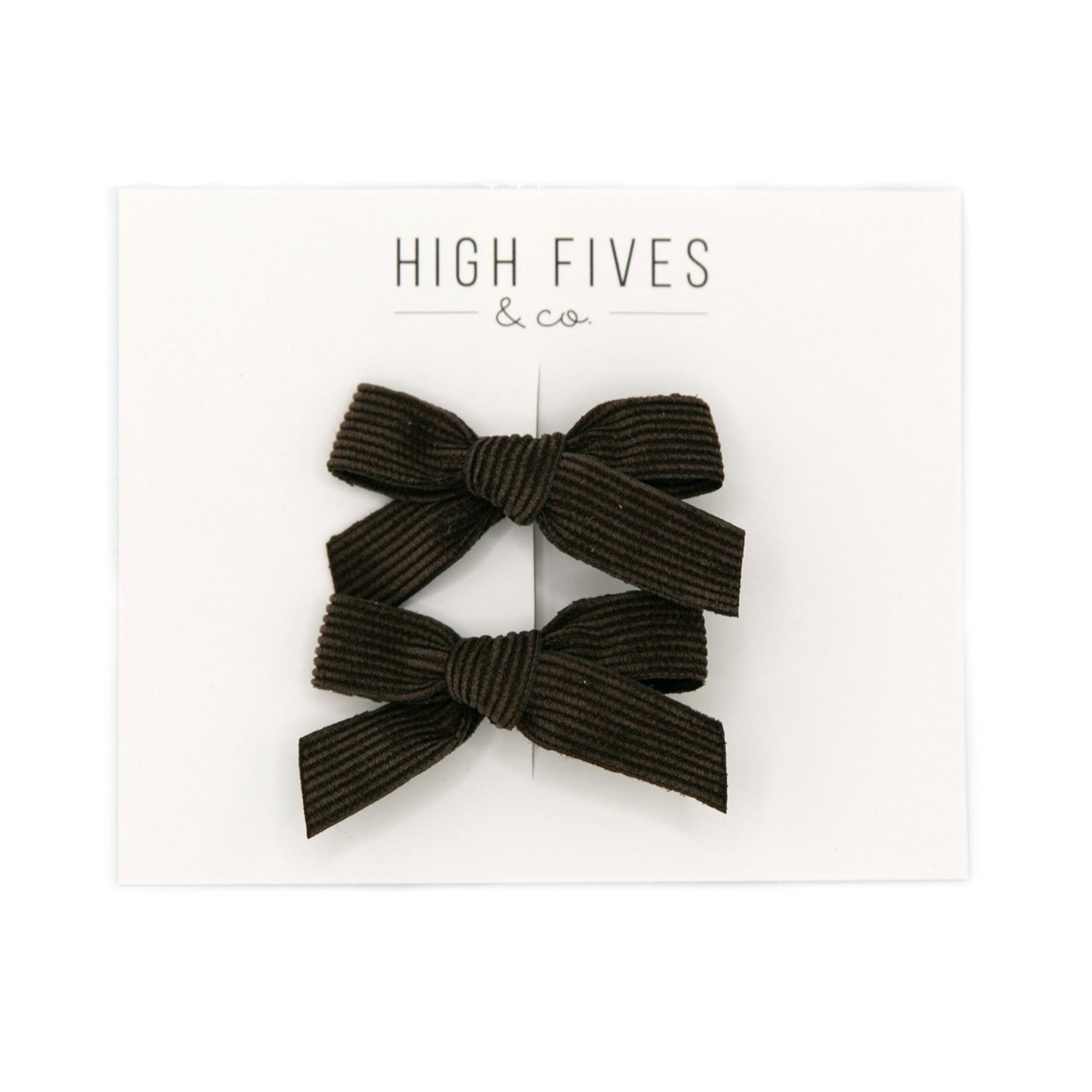 2 Pack Corduroy Bow Clips for Hair - Cute Hair Accessories for Girls, Women, Teens - Perfect for School, Parties, Weddings & Everyday Wear