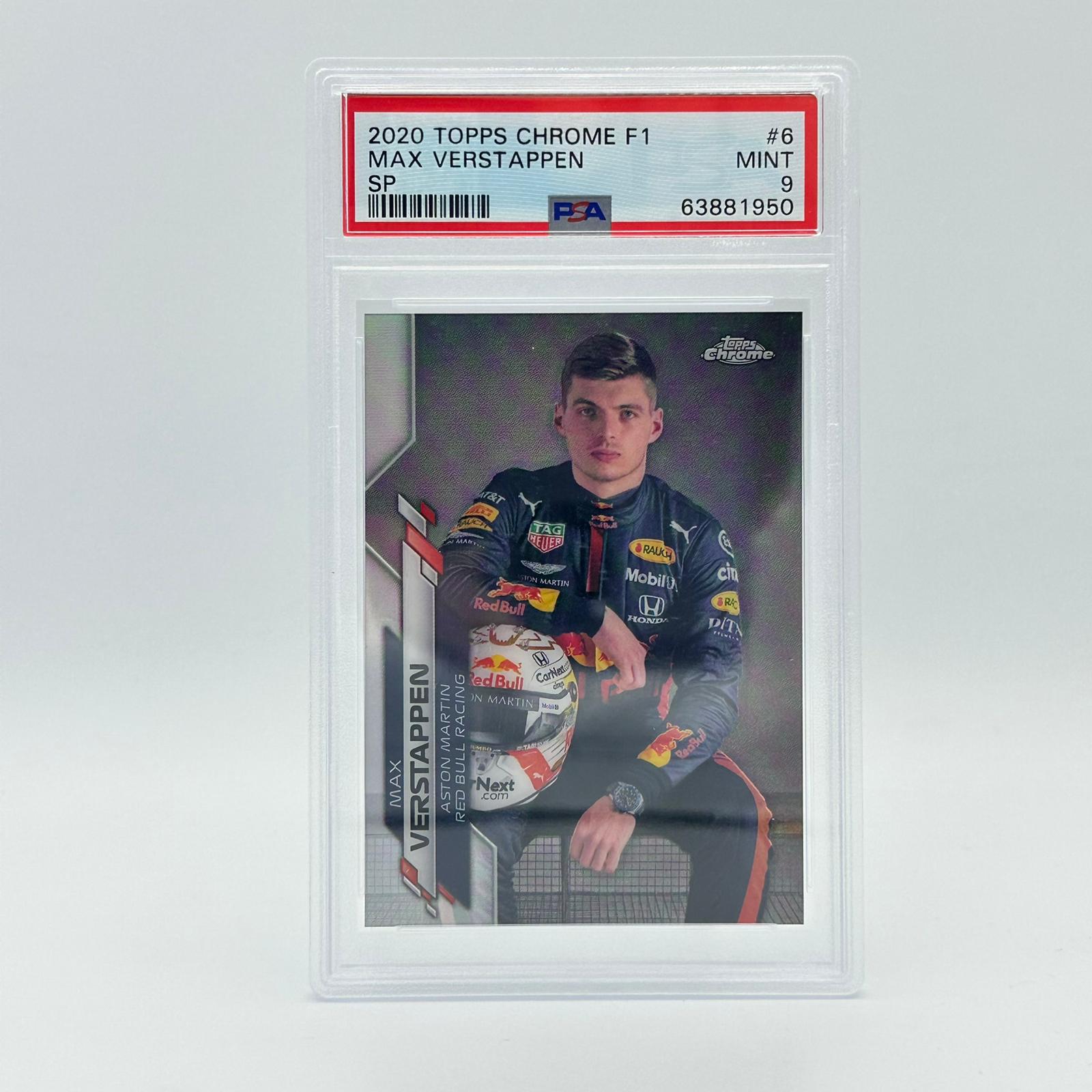 PSA 9 Graded Max Verstappen SP Image Variation #6 - Rare Trading Card for Collectors, Sports Memorabilia Enthusiasts & F1 Racing Fans - Perfect for Display, Investment & Trading Card Games