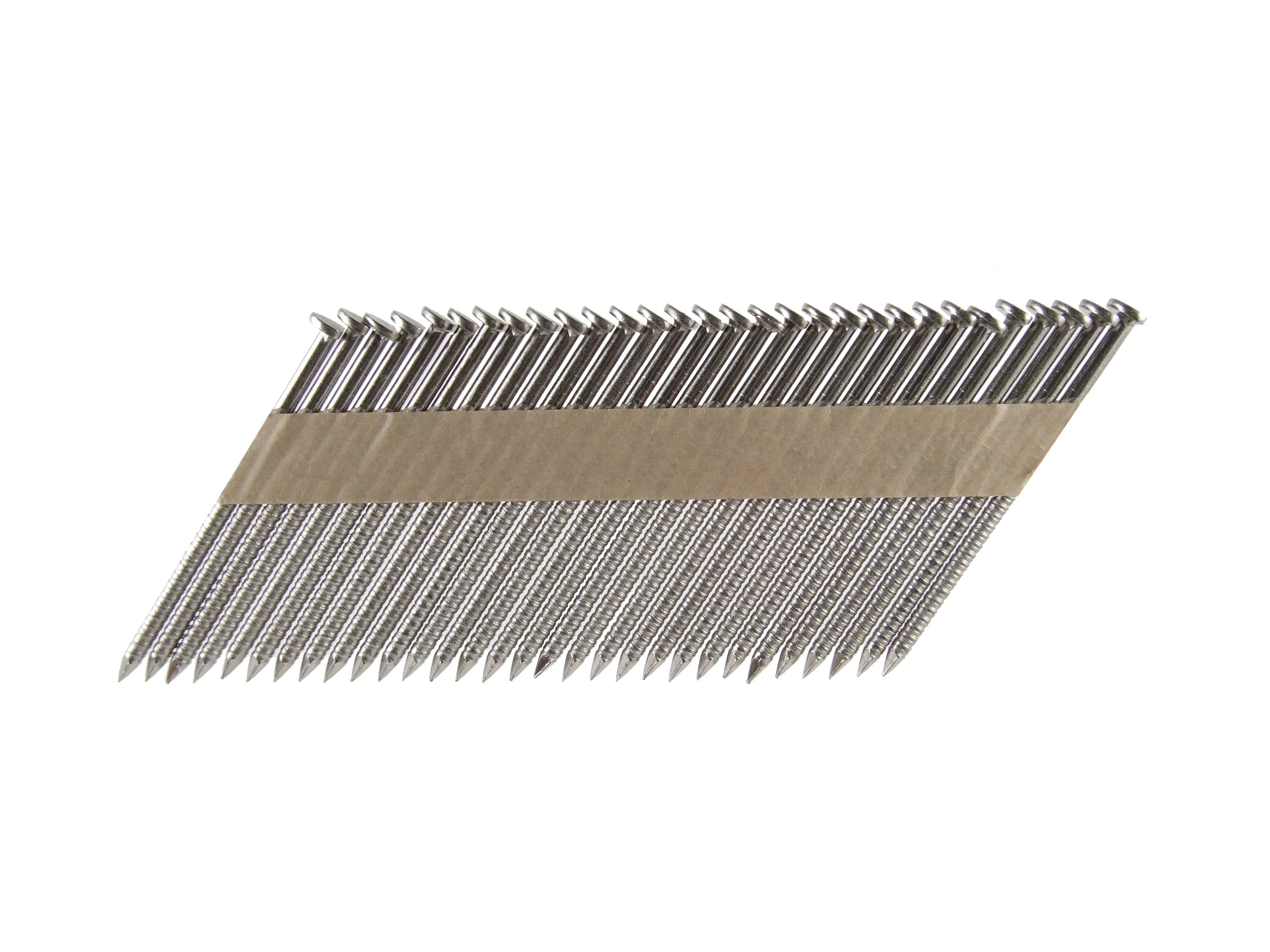 B&C Eagle 314X120RSS/33 Offset Round Head 3-1/4-Inch x .120 x 33 Degree S304 Stainless Steel Ring Shank Framing Nails - 1,000 Count Box - Ideal for Wood Framing, Roofing, and Deck Construction Projects