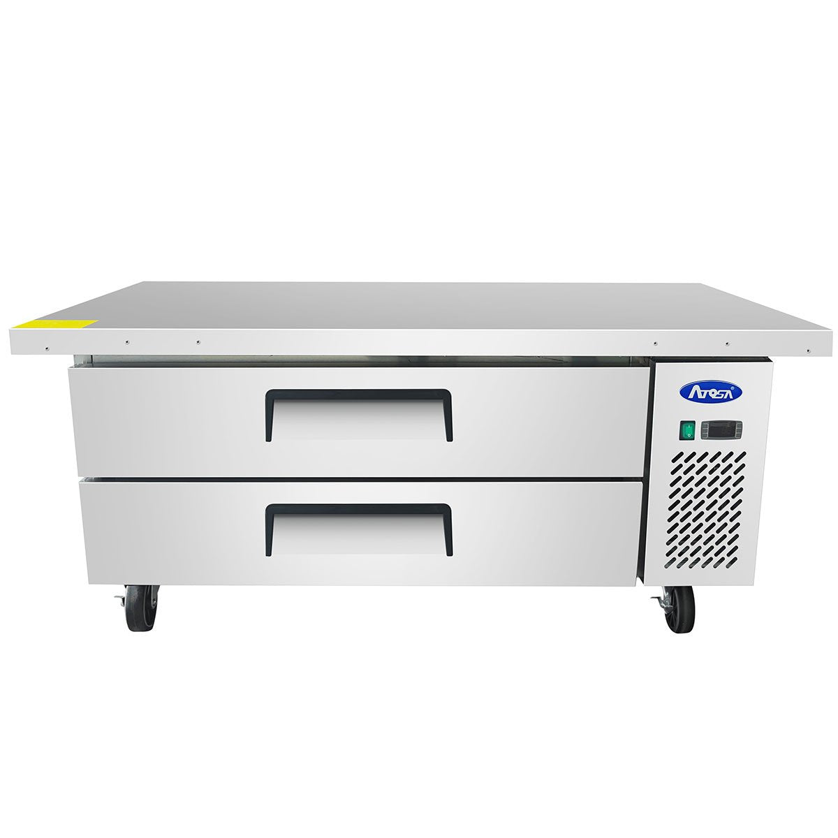 Atosa MGF8452GR 60-Inch Extended Top Chef Base - Commercial Stainless Steel Work Table for Restaurant Kitchen, Food Prep & Catering (Heavy Duty, Easy to Clean) - Perfect for Cooking, Baking & Food Service Areas