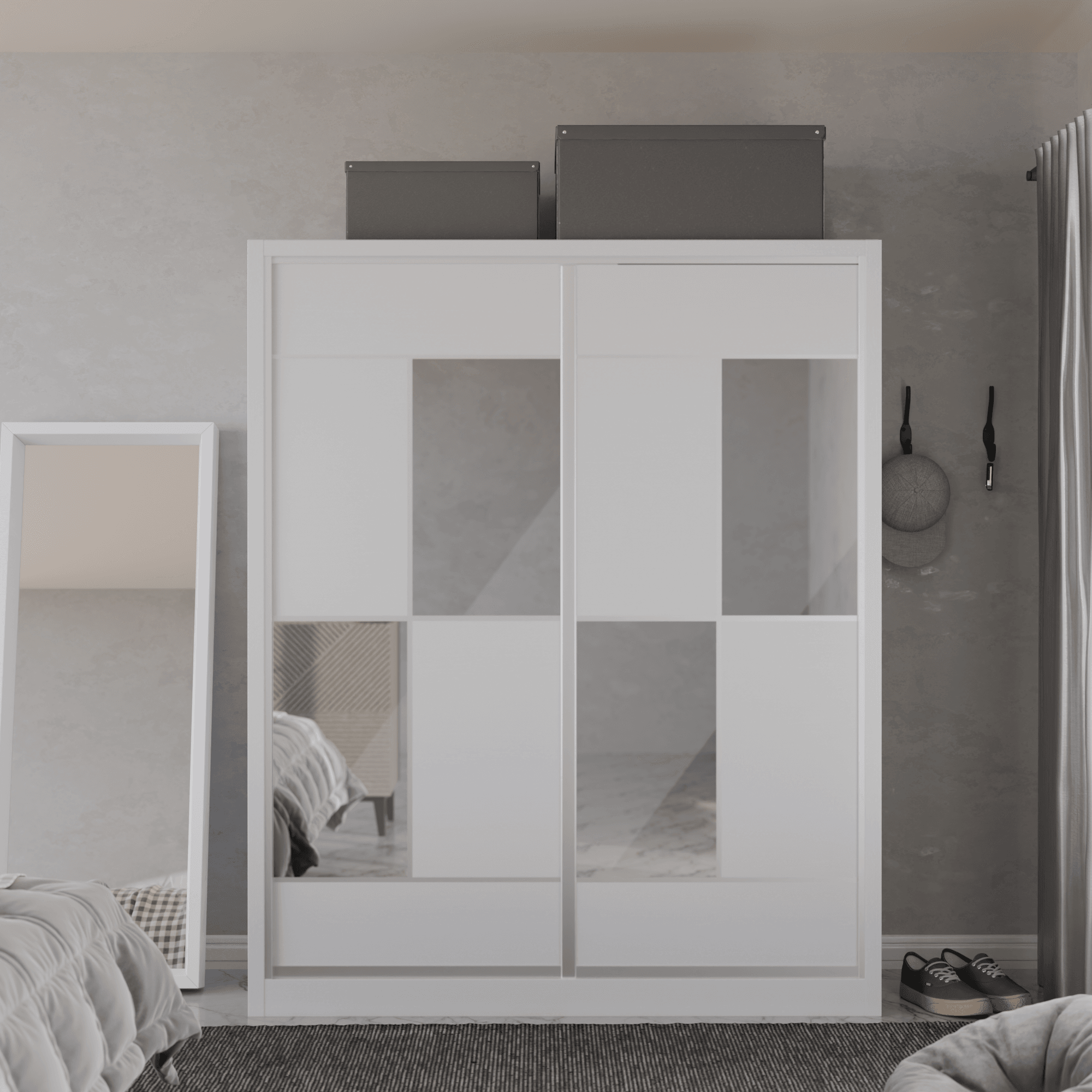 Micasa Modular Wardrobe W03 - Customizable Closet System for Bedroom & Walk-in Closet | Space-Saving Storage Solution for Modern Homes