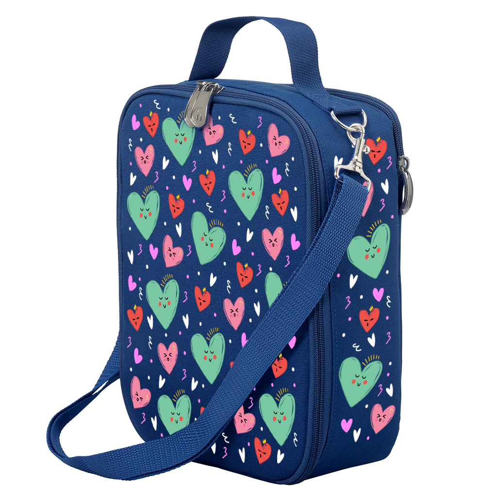 Sweet Hearts Insulated Lunch Bag for Women & Kids - Cute & Leak-Proof Food Container for School, Work & Picnics
