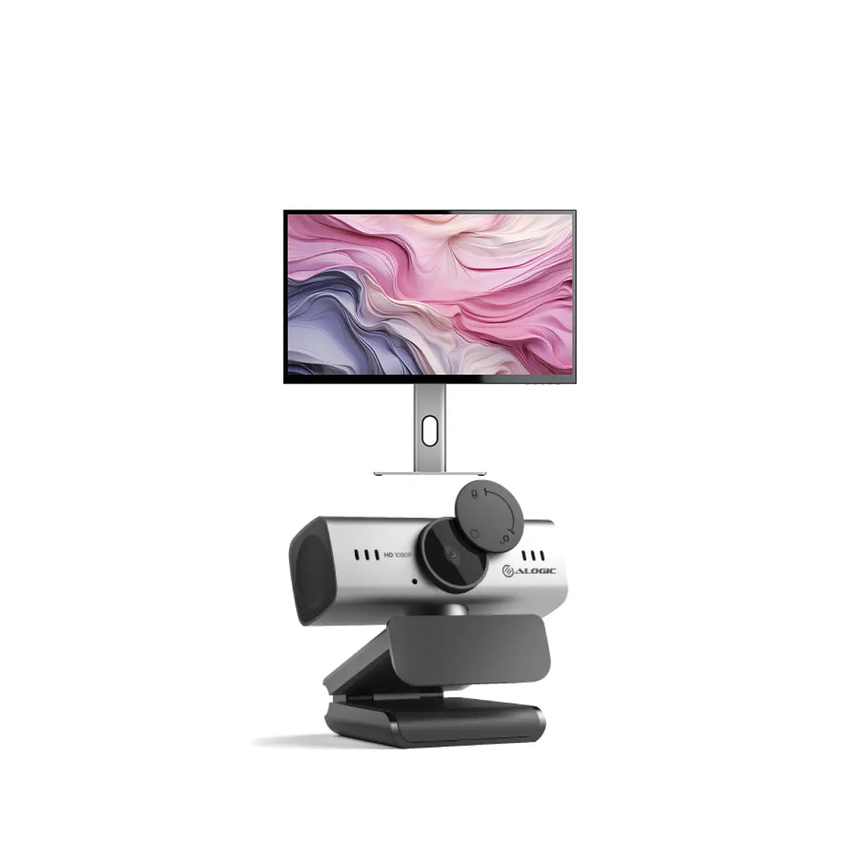 CLARITY 27 UHD 4K Computer Monitor with Built-in Iris Webcam A09 - Perfect for Home Office, Gaming & Video Conferencing