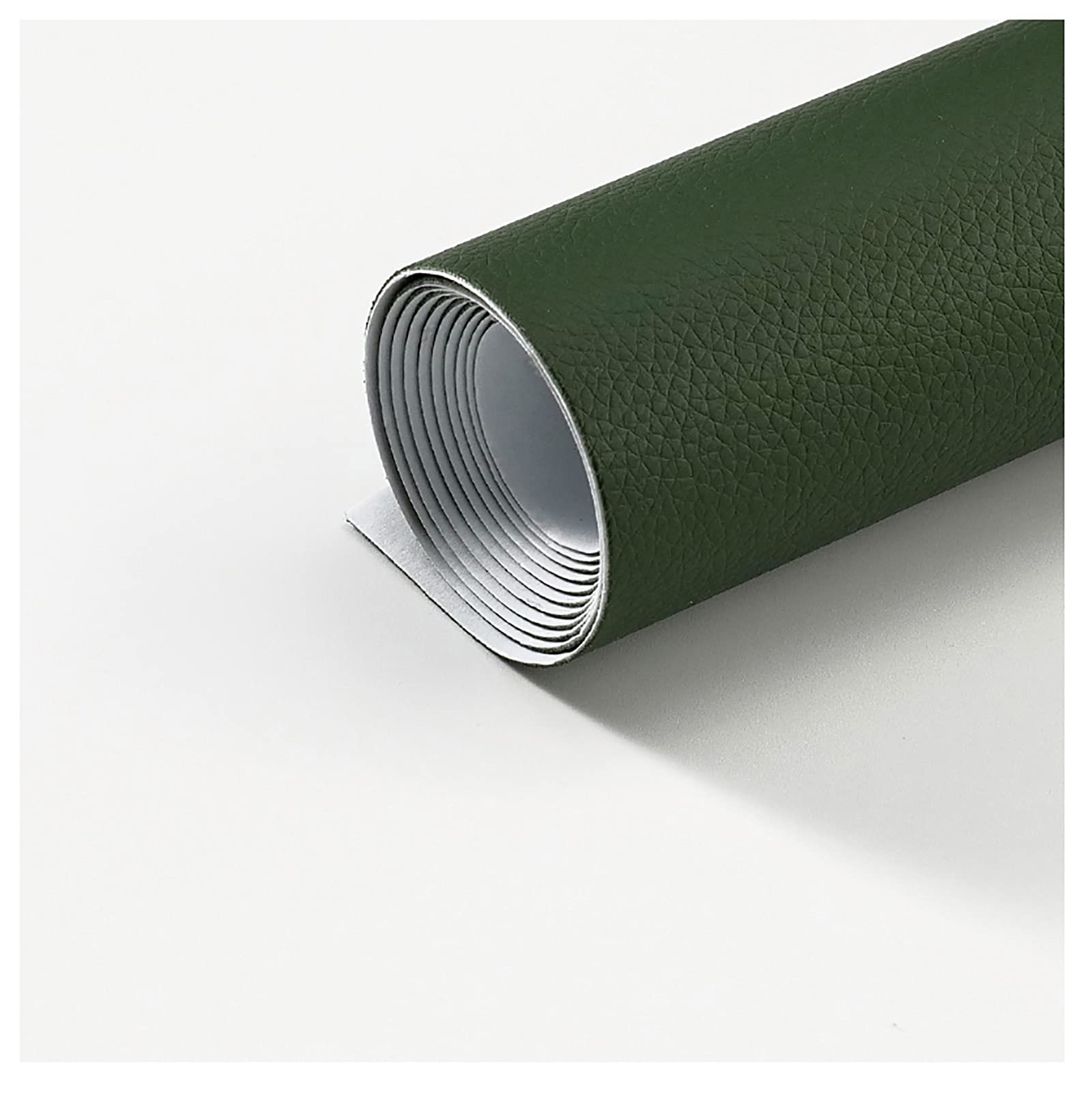 Premium Faux Leather Fabric - Waterproof Self-Adhesive Vinyl Leatherette Upholstery Tape for Furniture Repair, DIY Crafts (31 Colors, 4.5' Width x 6m Length, Green) - Perfect for Sofa Restoration, Car Interior, Handbag Making & Home Decor Projects