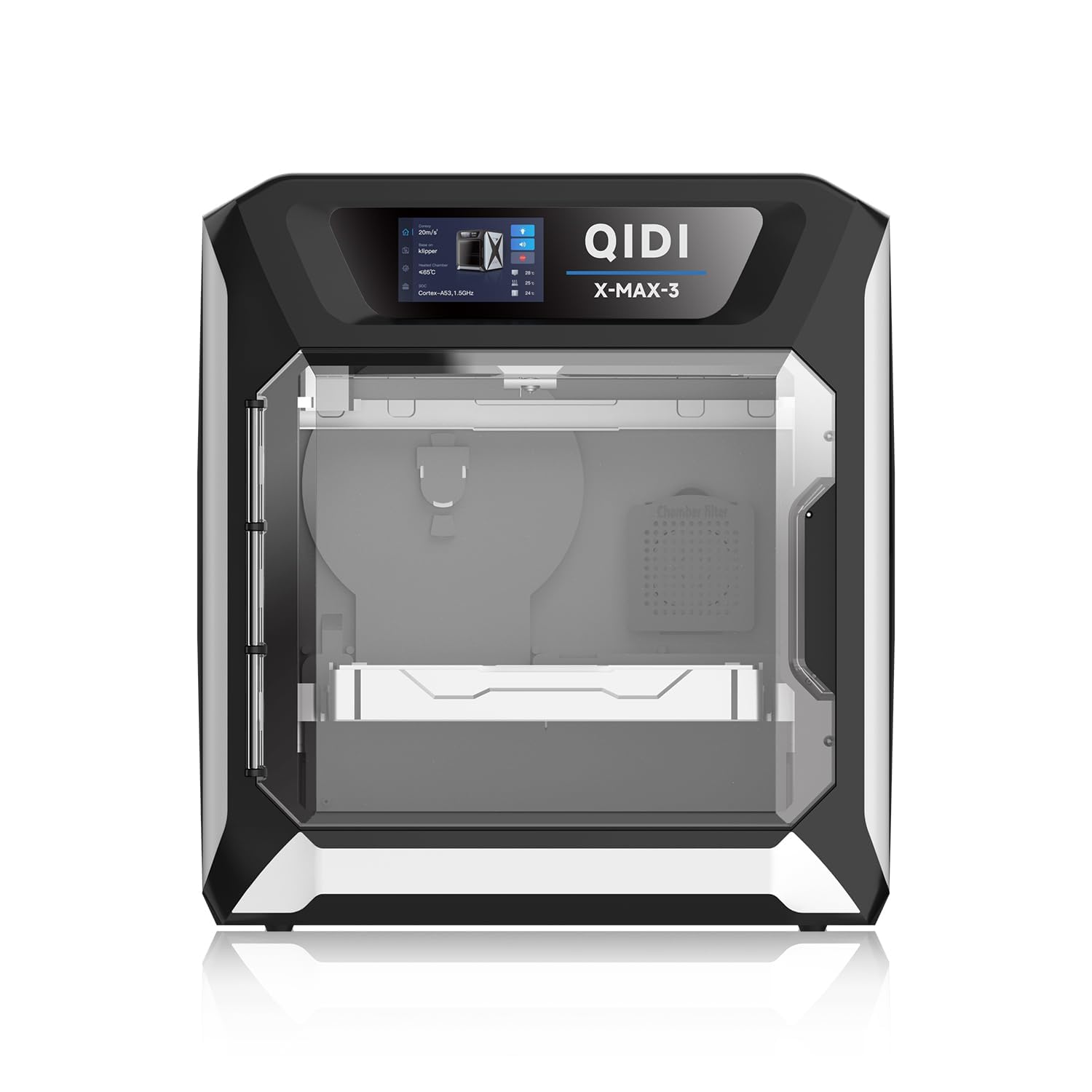 QIDI MAX3 High-Speed Large Size 3D Printer - 600mm/s Fast Printing, Auto Leveling, 65℃ Heated Chamber, Industrial-Grade Precision (12.8×12.8×12.4