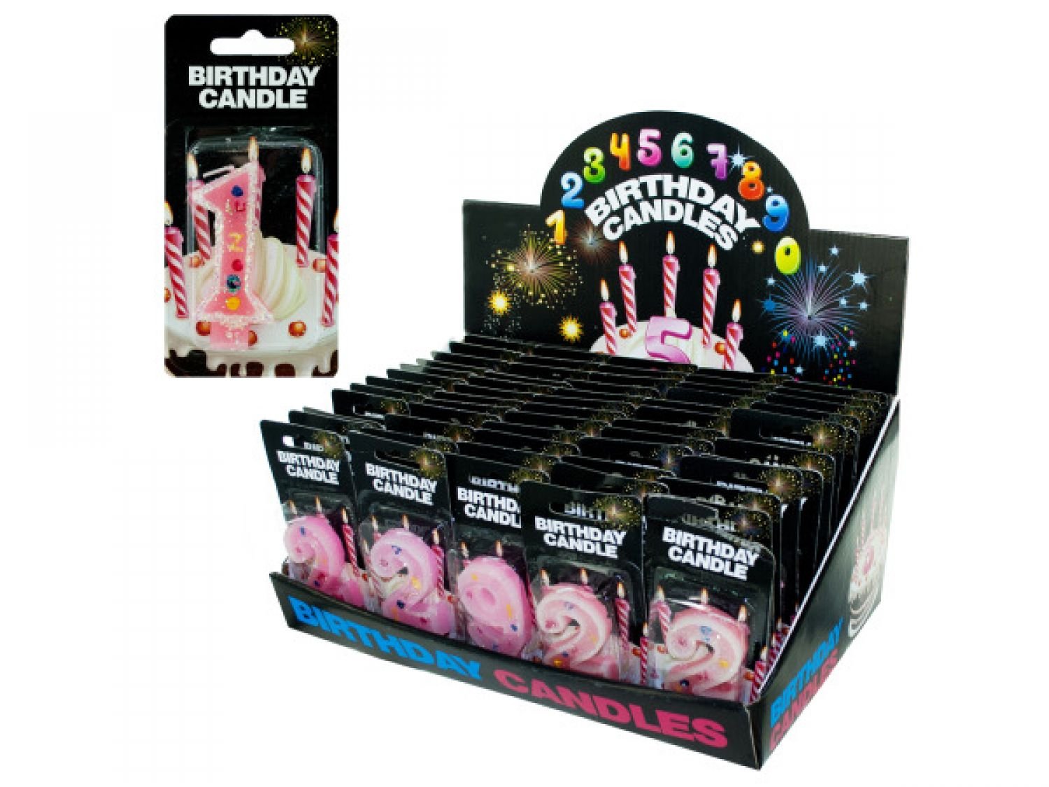 StarSun Depot Numbered Birthday Candles Set of 60 - Colorful Counting Candles for Cakes, Cupcakes & Desserts | Perfect for Birthday Parties, Celebrations & Special Events