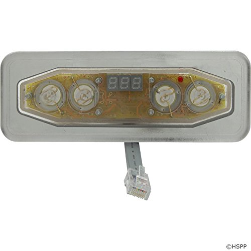 Balboa Water Group Lite Digital E4 Topside Control Panel Without Overlay - Hot Tub & Spa Replacement Part for Easy Maintenance & Repair | Perfect for Home & Commercial Use