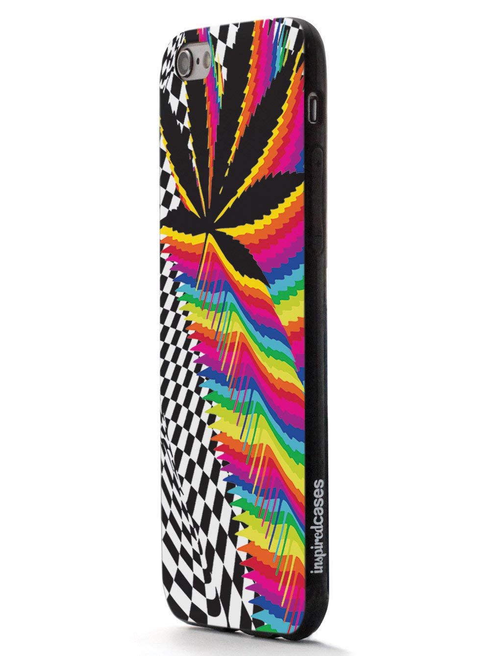 3D Textured Protective Phone Case for Apple iPhone XR - Inspired Cases with Trippy Marijuana Leaf Design - Durable Shockproof Cover for Everyday Use & Travel