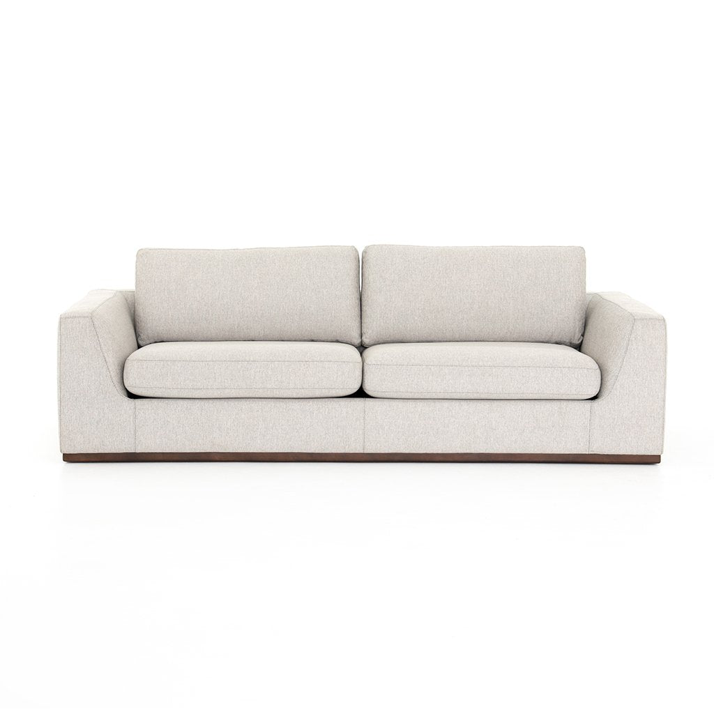 Colt Sofa in Aldred Silver - Modern Living Room Furniture for Small Spaces & Apartments