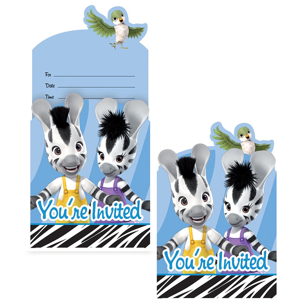 Zou Pop-up Invitation Cards (8 Pack) - Elegant 3D Party Invitations for Birthdays, Weddings & Special Events - Perfect for DIY Greeting Cards and Celebration Decorations