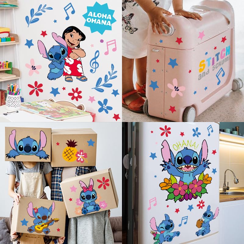Kids Wall Stickers - Cartoon Character Removable Decals for Nursery, Bedroom & Playroom | DIY Home Decor by HeyAlpha | Perfect for Girls' Rooms & Living Room Wall Art