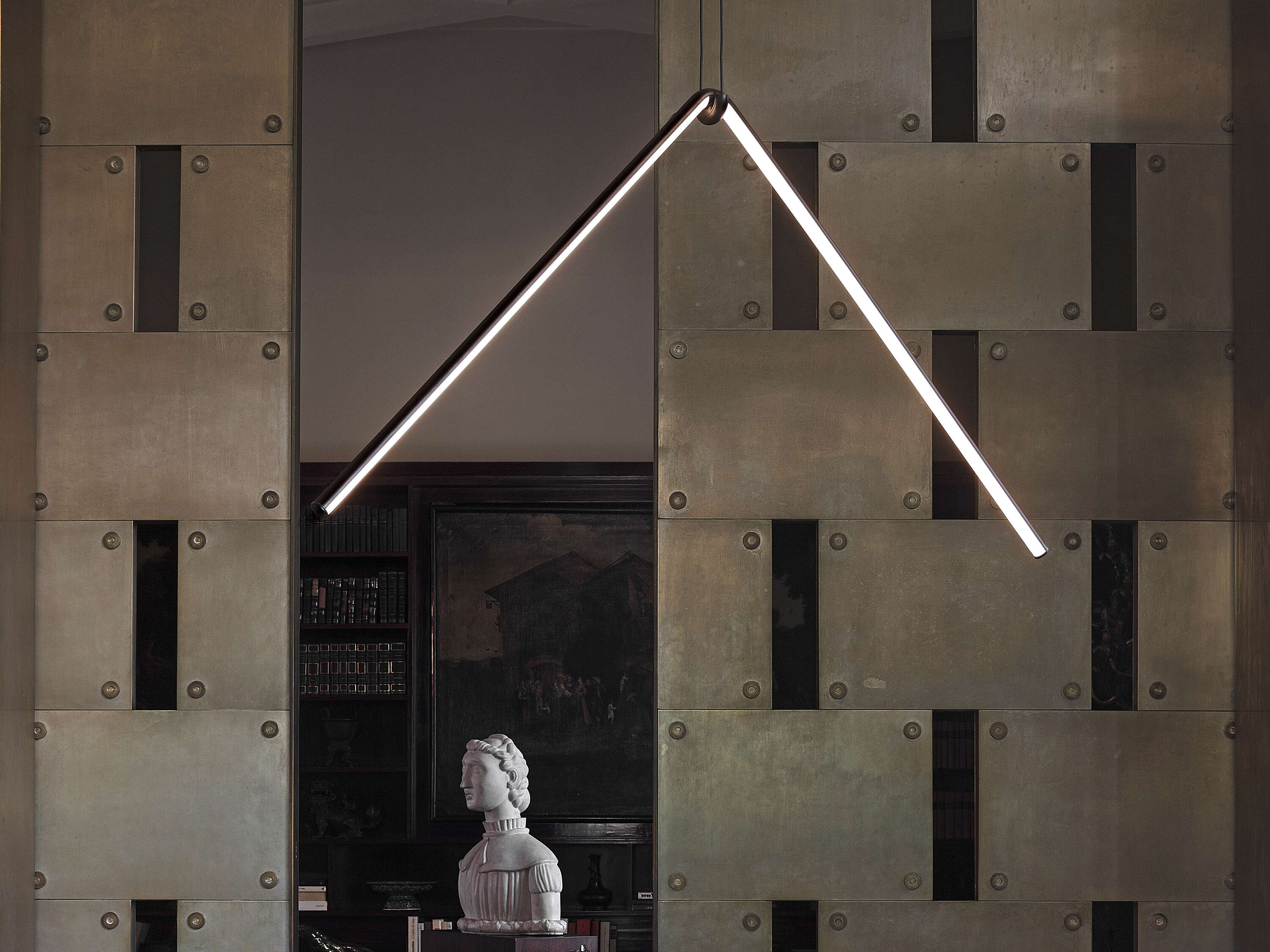 Modern Hanging Pendant Light Fixture - Sleek Suspension Lamp for Living Room, Dining Room, or Bedroom - Perfect for Home Decor and Ambient Lighting