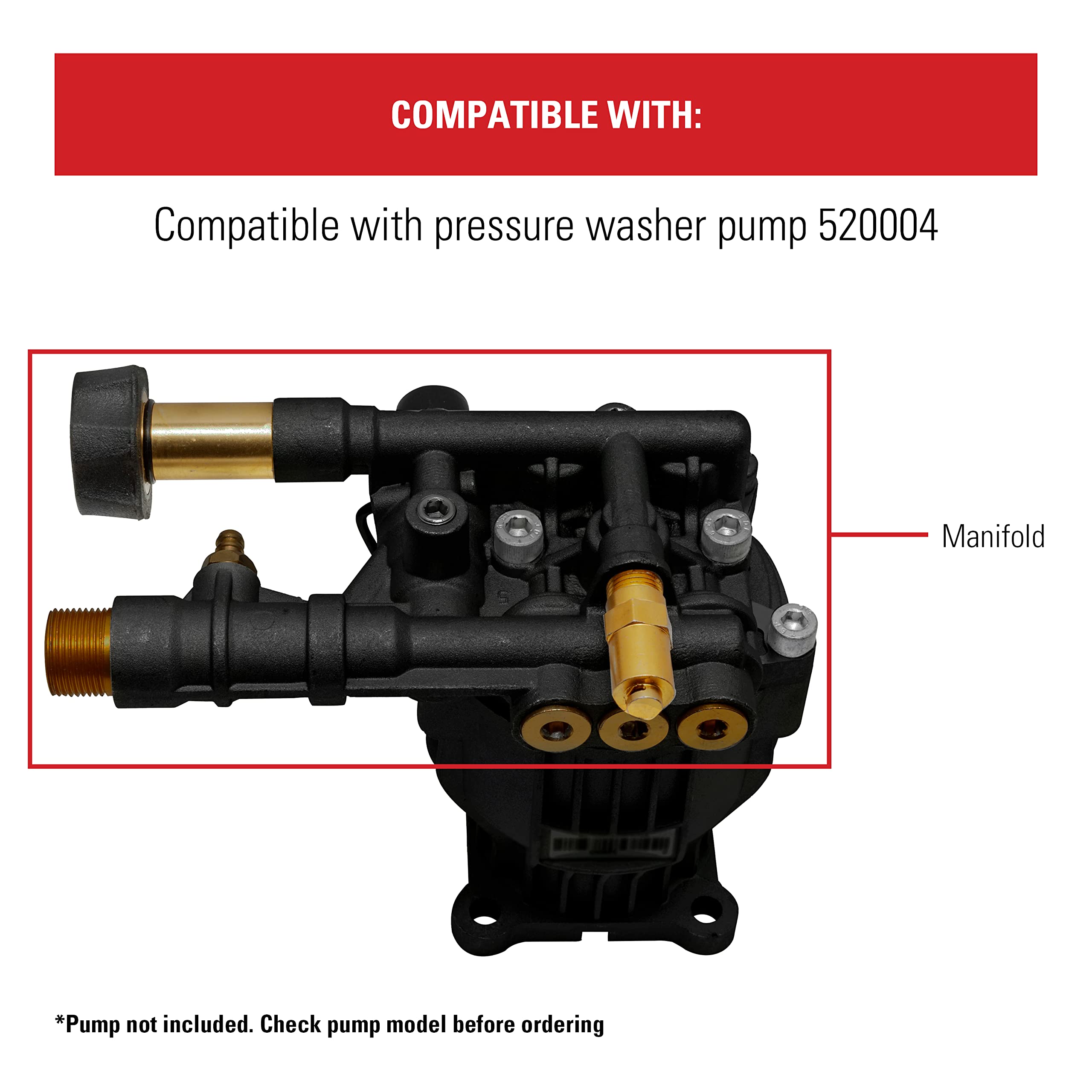 Simpson Cleaning 7110163 Manifold Kit for Pressure Washer Pump - Home & Car Cleaning