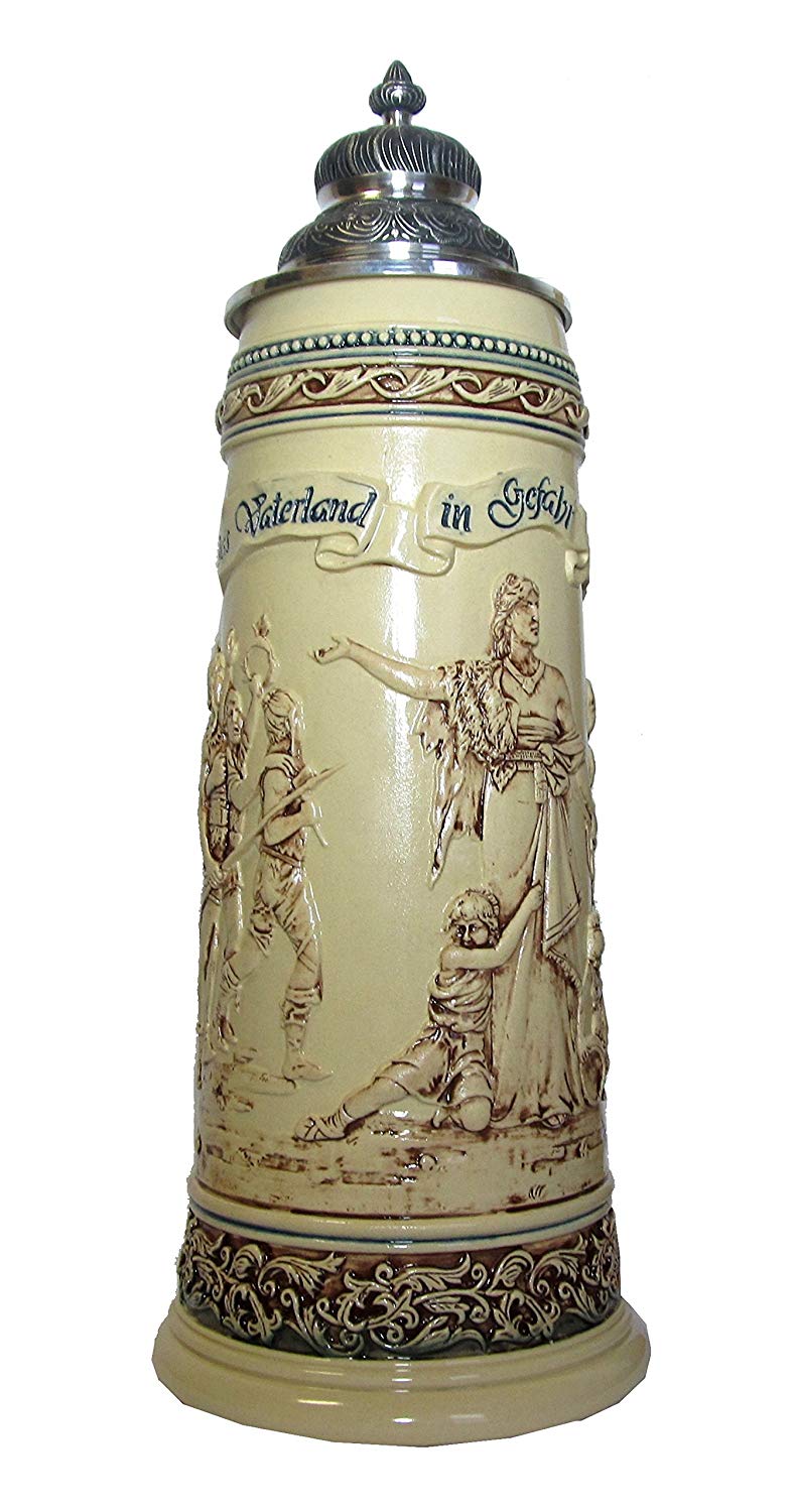 Authentic German Beer Steins - Handcrafted Limited Edition Collectible Drinking Mugs for Oktoberfest & Home Bar Decor - Perfect Gift for Beer Lovers & German Culture Enthusiasts