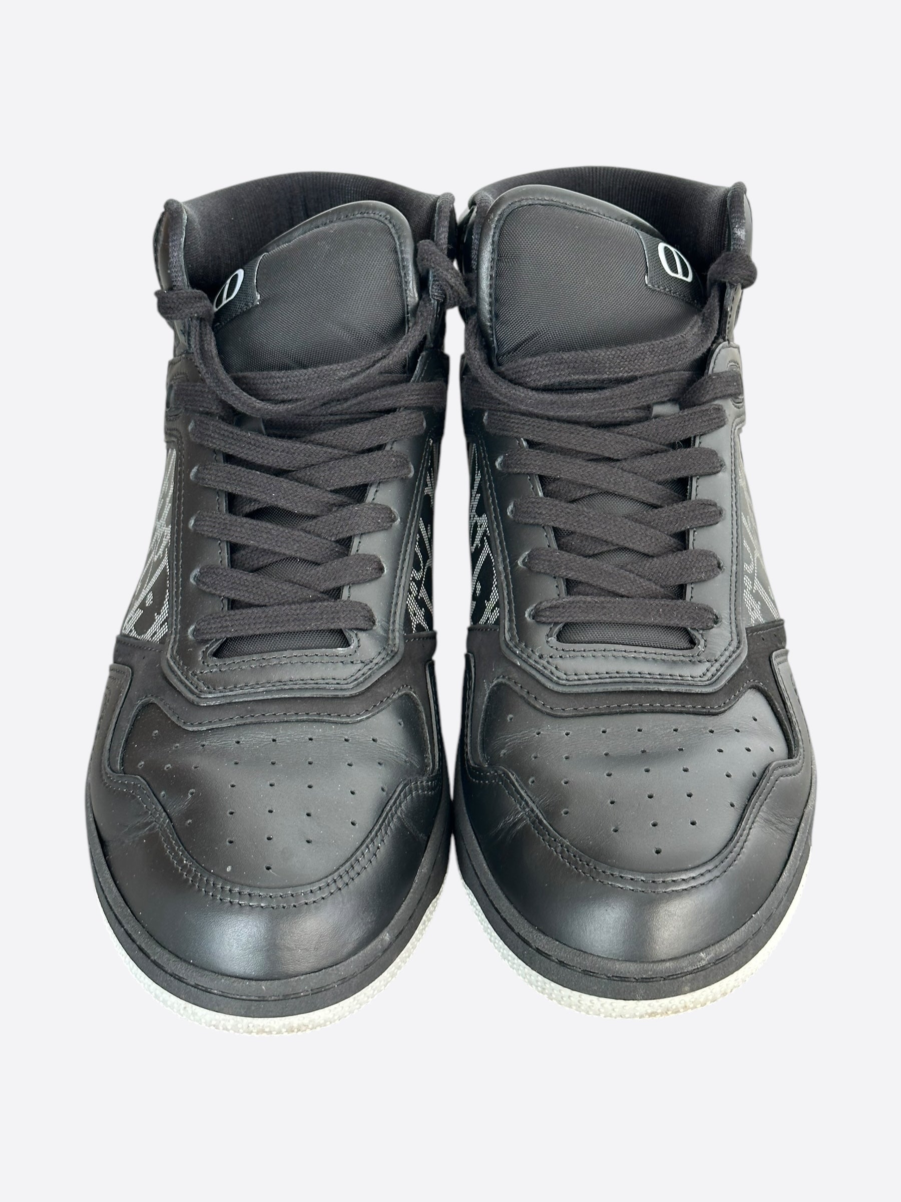 Dior Black Oblique B27 High Top Sneakers for Men - Luxury Designer Fashion Shoes for Casual & Streetwear Outfits