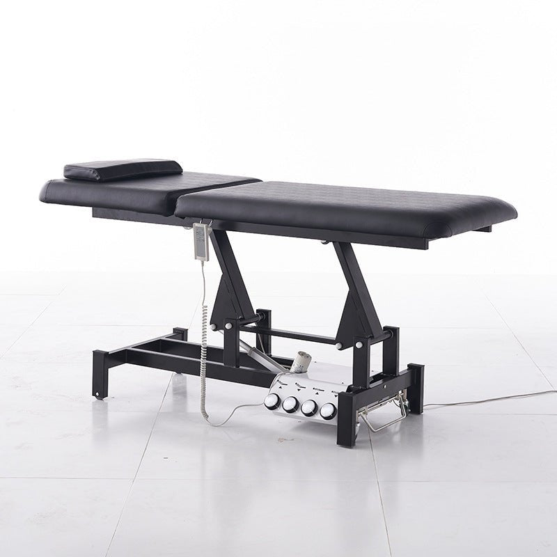 Greenlife Thomas I 2 Motor Electric Massage Table with 4 Wheels - Adjustable Height Professional Massage Bed with Foot Pedal & Paper Roll Holder - Perfect for Spa, Clinic & Home Use
