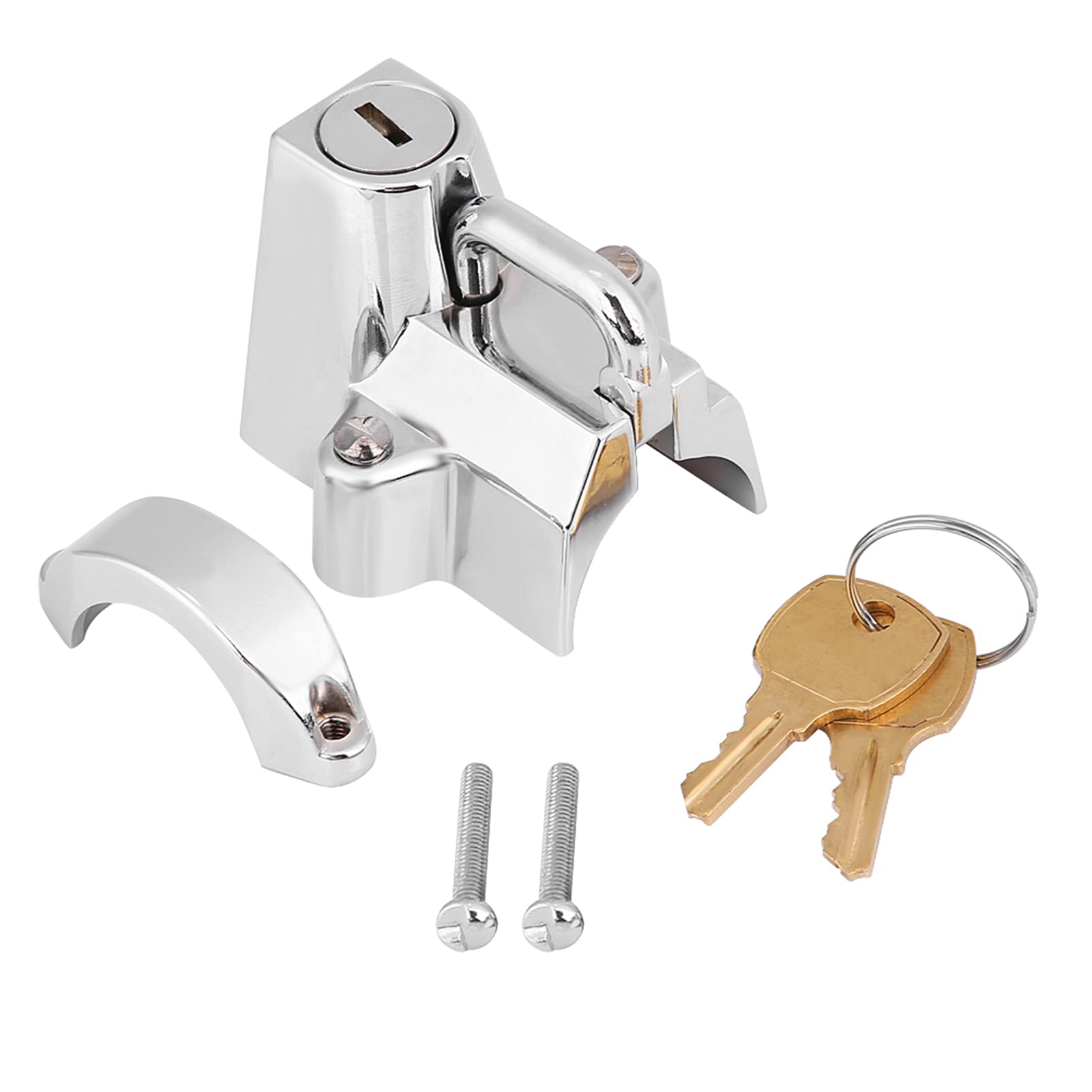 Stainless Steel Motorcycle & Bicycle Helmet Lock - Secure Anti-Theft Bike Helmet Holder for Outdoor Riding, Parking & Travel Safety