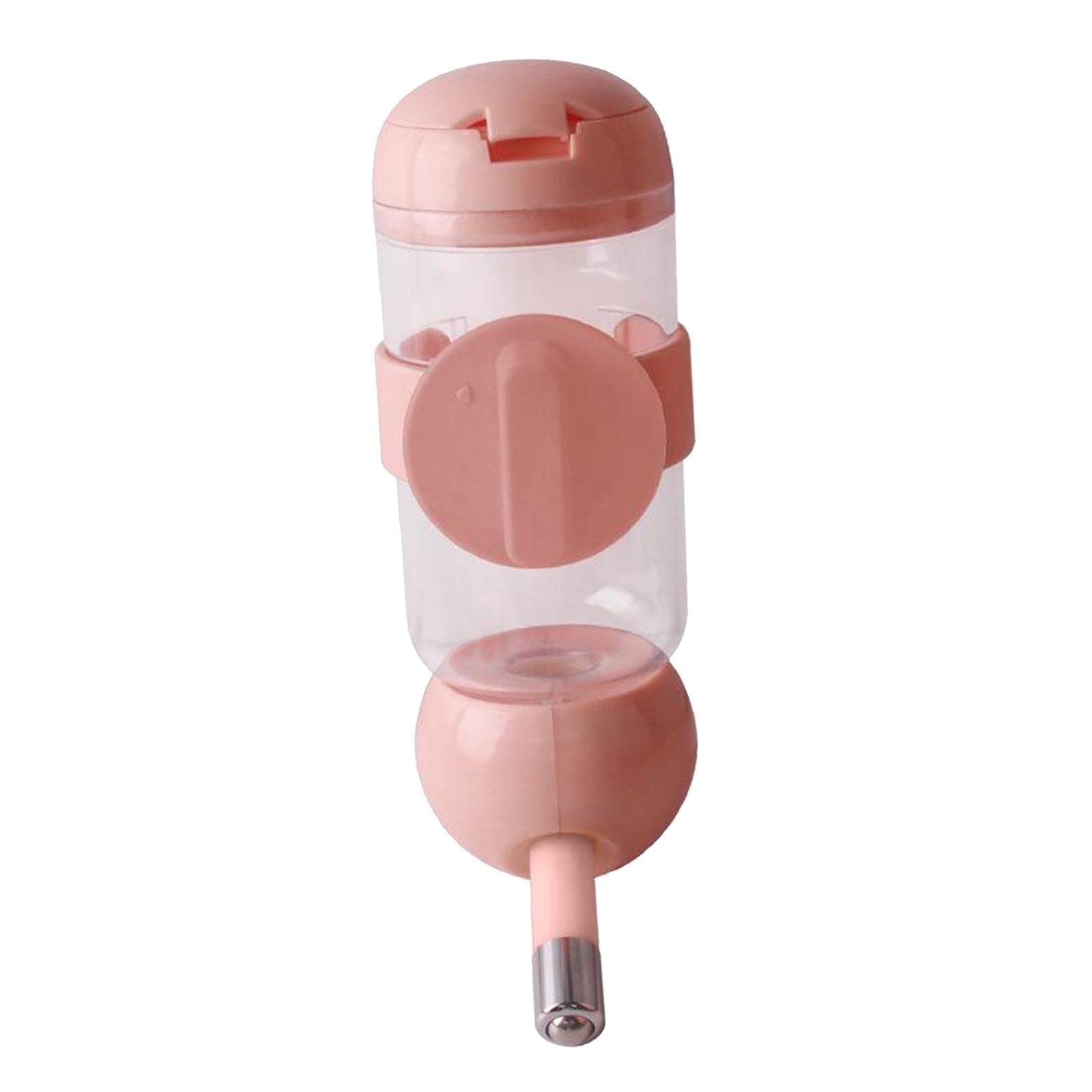 Lyla Automatic Pet Water Bottle with Feeding Function - 350ml Pink, Portable Dog & Cat Water Dispenser for Travel, Hiking, and Outdoor Adventures