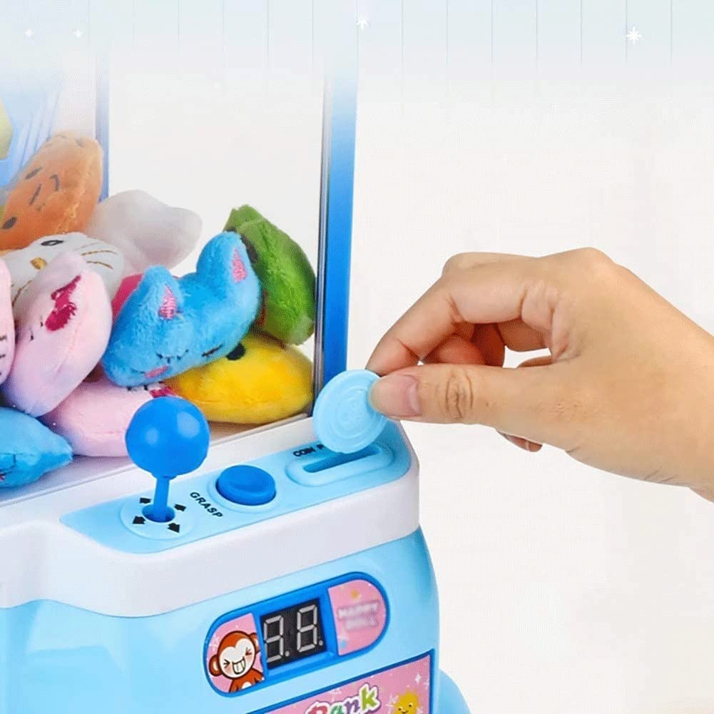 Pink Mini Electric Claw Machine Toy for Kids - Coin-Operated Candy & Doll Catcher Game, Fun Home Arcade Gift for Birthday & Parties - Perfect for Playrooms, Game Nights & Carnival-Themed Events
