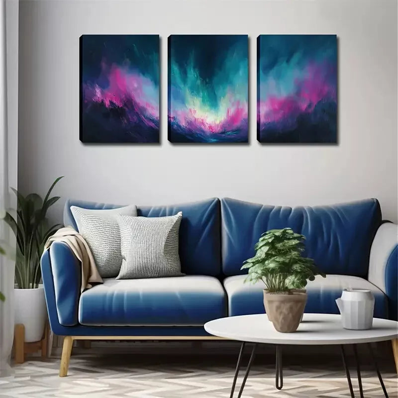 3-Piece Vast Sky Wall Art Set - Framed Canvas 40x60cm | High Quality Print | 100% Australian Made | Ready to Hang | Perfect for Living Room, Bedroom & Office Decor