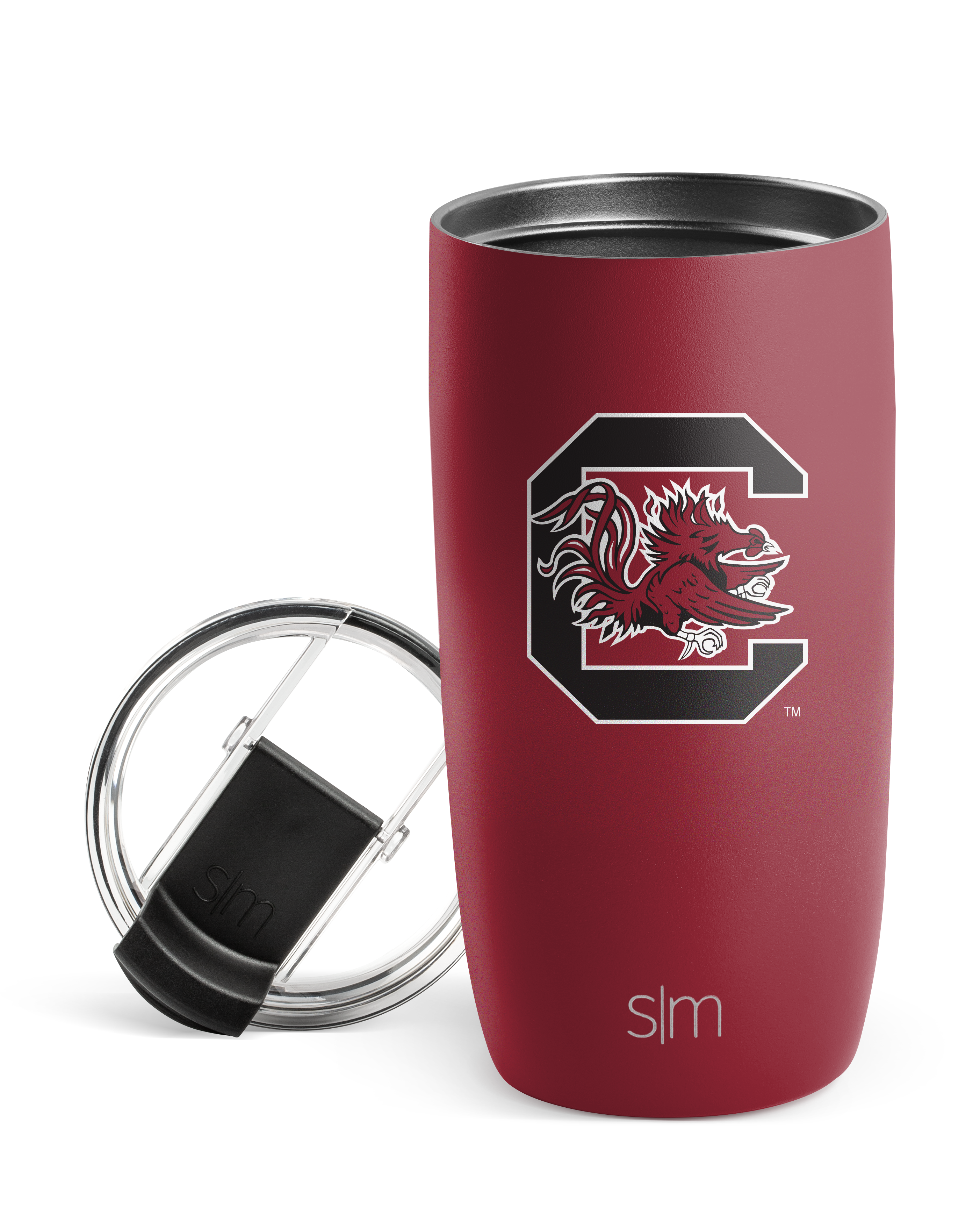 Collegiate Voyager Insulated Tumbler with Clear Flip Lid & Straw - 20oz Stainless Steel Travel Mug for Hot & Cold Drinks - Perfect for School, Office, Gym & Outdoor Activities