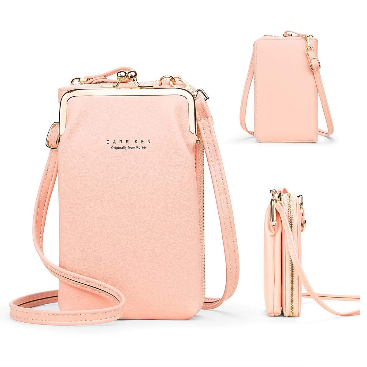 Women's Leather Crossbody Bag with Card Holder - Small Shoulder Purse for Phone & Wallet (Z1-Brown) | Perfect for Travel, Shopping & Everyday Use