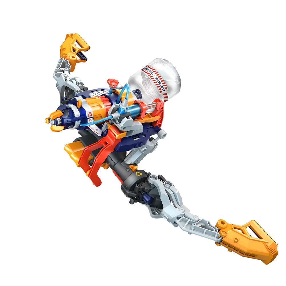 Johnco Mega Cyborg 5 Water Blaster Toy - High-Pressure Water Gun for Outdoor Summer Fun, Pool Party Games, Backyard Battles & Kids Water Fights (Ages 8+)