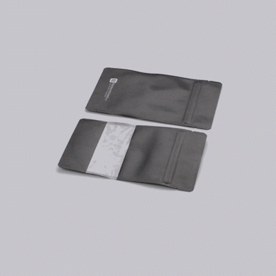 Black Plastic Small Window Bags with Heat Sealable Feature - 7