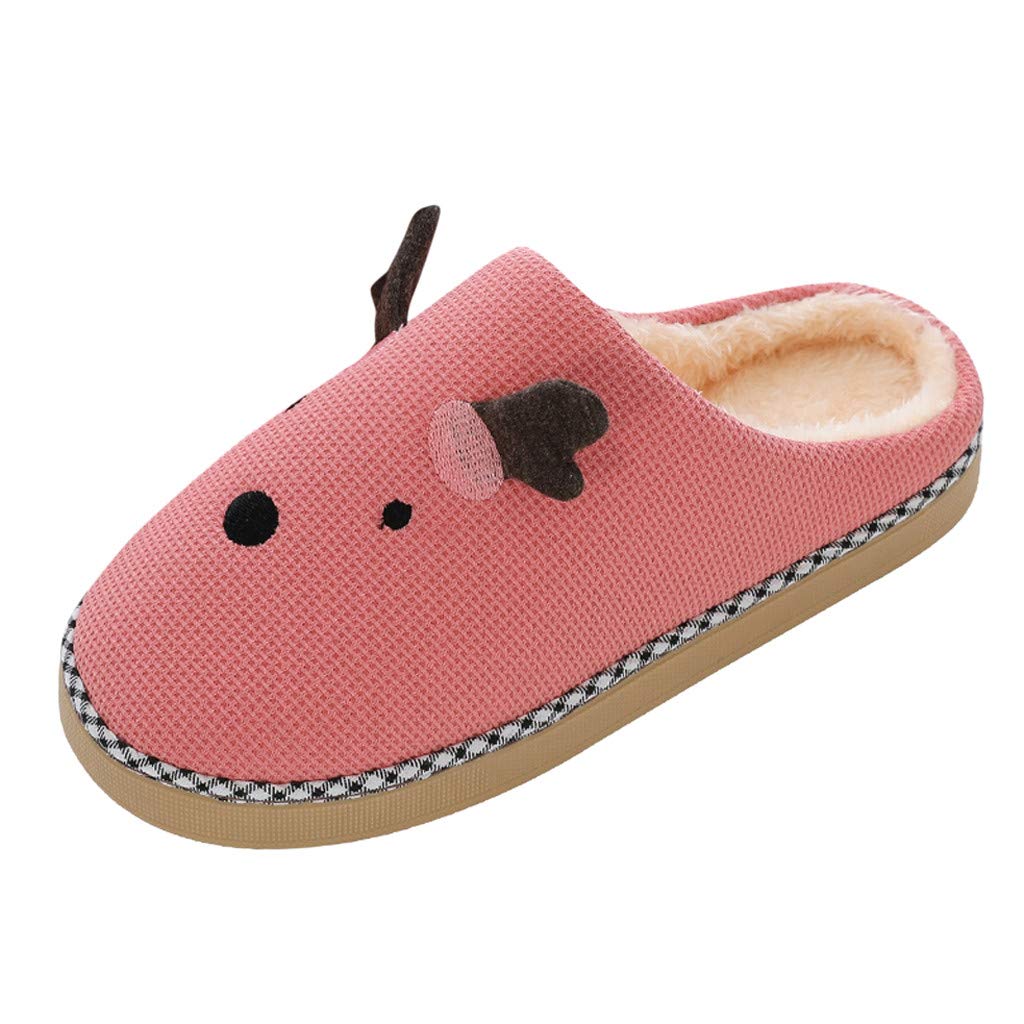 Women's & Men's Memory Foam Slippers - Cozy Fuzzy Plush Lining House Shoes for Indoor/Outdoor Wear - Cute Animal Design for Comfortable Home, Office, and Travel Use