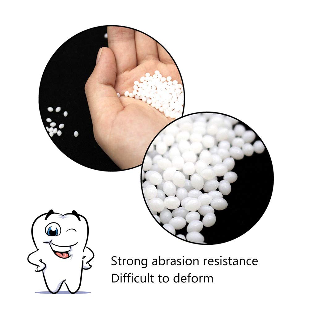 Multi-Functional Temporary Tooth Repair Kit - Moldable Thermal Fitting Beads for Snap-On Dentures, Instant Smile Makeover & Dental Emergencies - Includes Fake Teeth, Cosmetic Braces & Veneer Adhesive (15g) - Perfect for Travel, Parties and Dental Emergencies