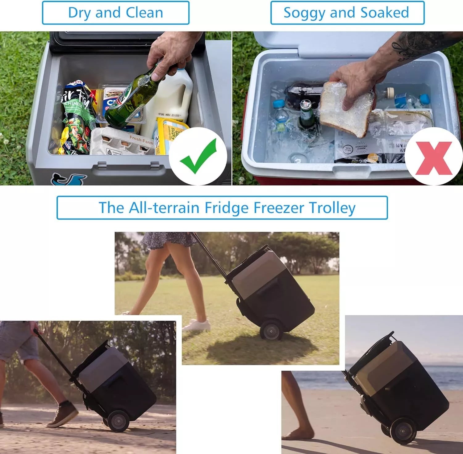 ACOPOWER 40L LiONCooler Smart Pro Portable Fridge - 12V/24V Car Refrigerator, 40 Quart Electric Cooler for Camping, Road Trips, RV, Outdoor Adventures & Home Use