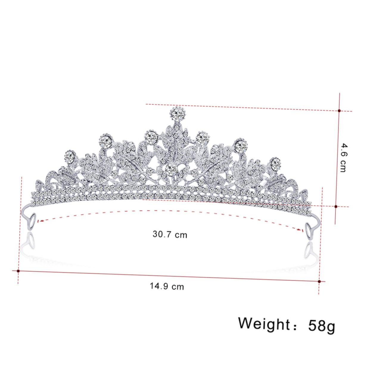 Beavorty 3-Piece Bridal Headpiece Set - Rhinestone & Pearl Wedding Tiara, Headband & Hair Jewelry for Women | Perfect for Bridal Shower, Wedding Ceremony & Reception Accessories