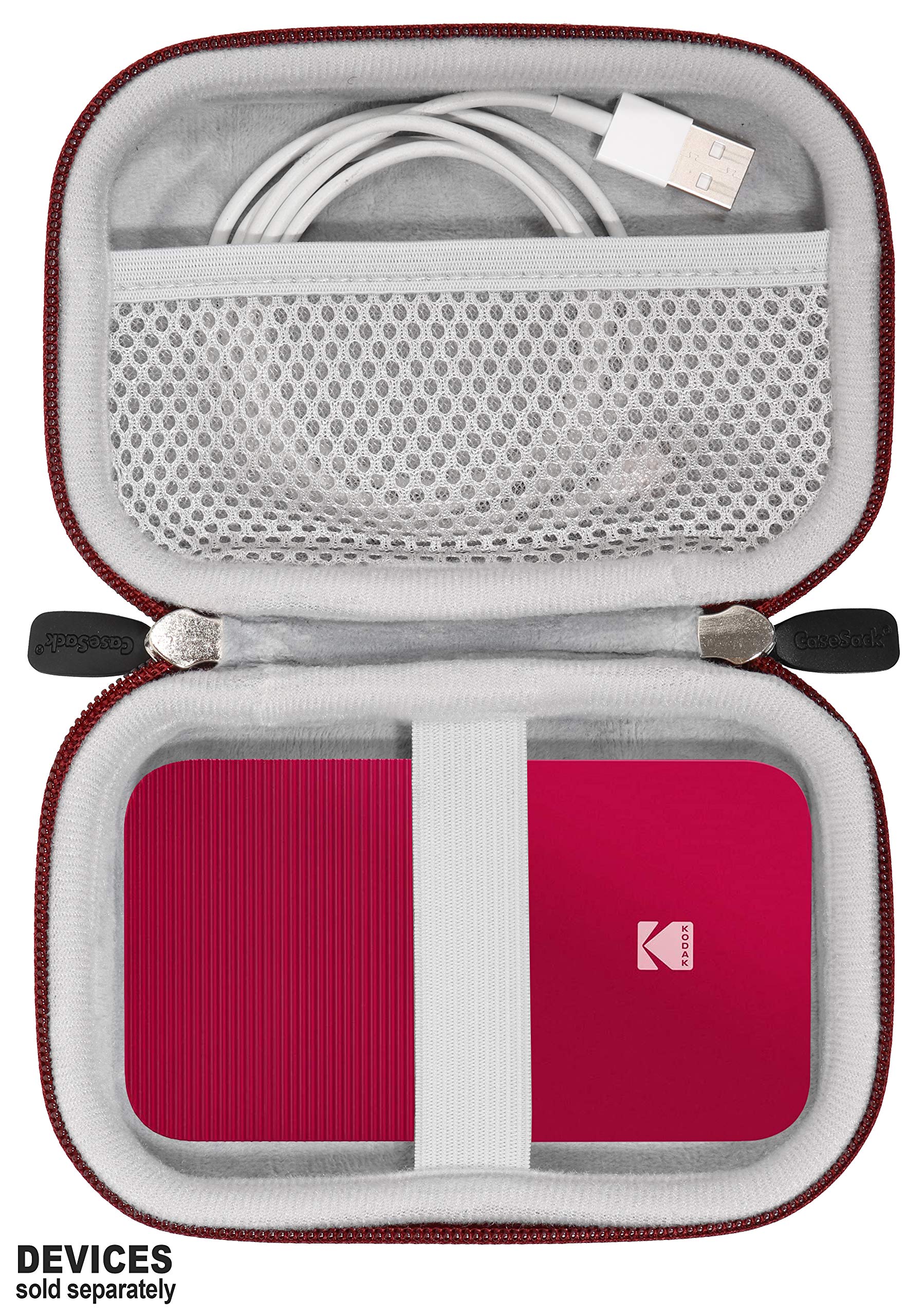 CaseSack Protective Case for Kodak Smile, PRINTOMATIC & Mini Shot Instant Print Cameras - Also Fits Canon Ivy 2, Ivy Mini, CLIQ Series & HP Sprocket 1st/2nd Gen - Perfect for Travel, Parties & Photo Printing On-The-Go