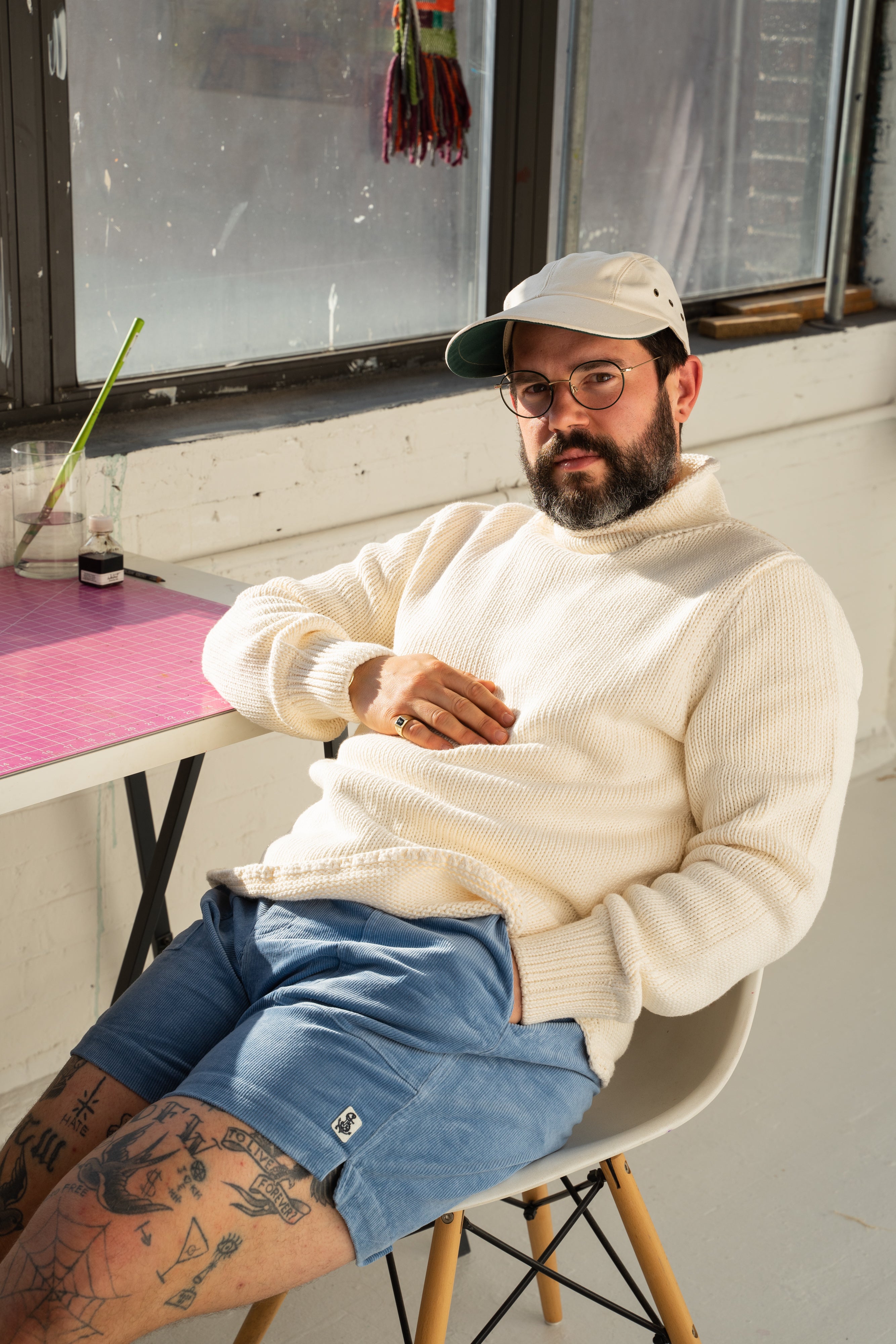 Premium Fisherman's Sweater in Egret White - Cozy Knit Pullover for Men & Women - Perfect for Fall, Winter & Outdoor Adventures