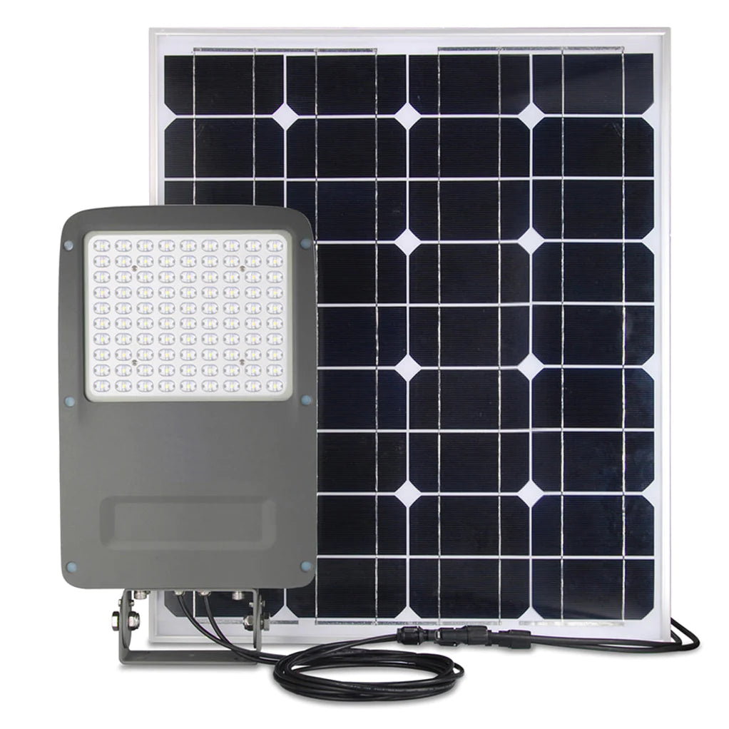 60W Solar Billboard Light - 7200 Lumens, 5000K Daylight White, IP67 Waterproof, Pole/Yoke Mount - 3 Year Warranty | Ideal for Outdoor Advertising Signs, Parking Lots, and Street Lighting