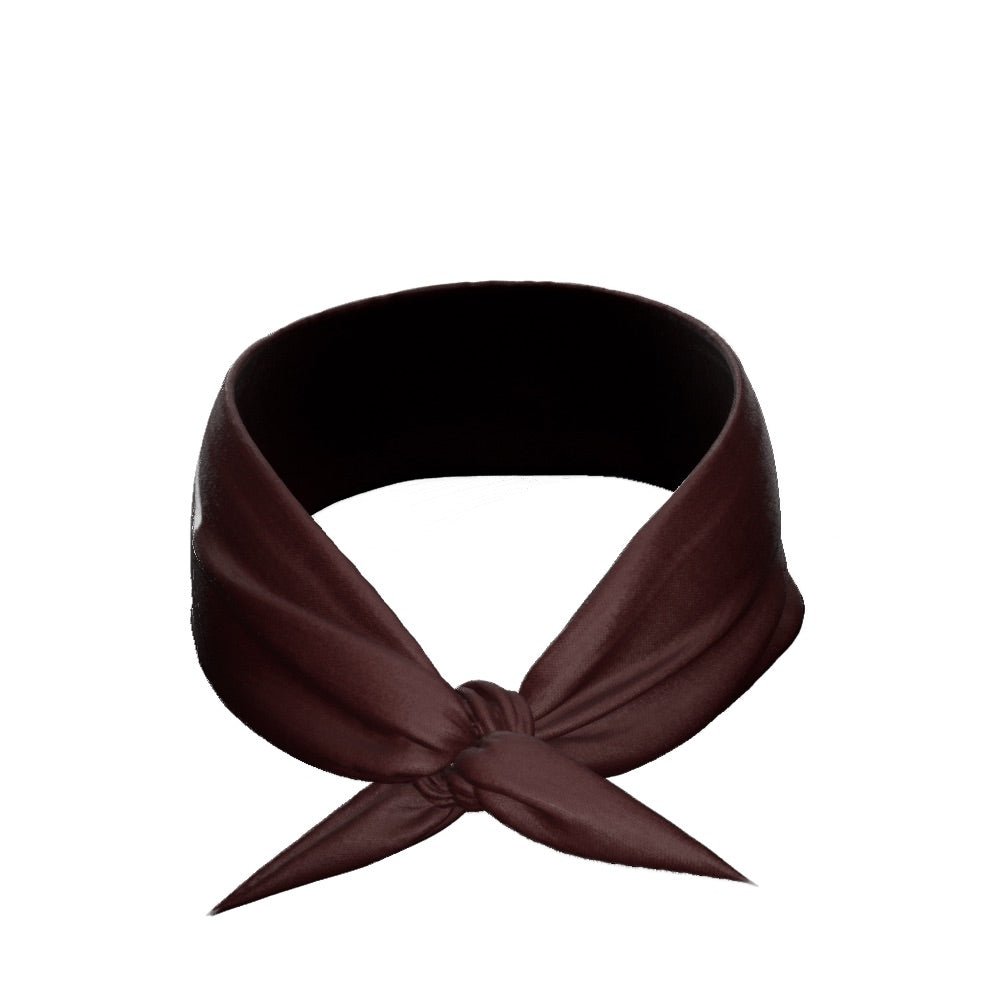 Elegant Brown Hair Tie Headband for Women - Soft & Comfortable Stretchable Head Wrap for Workouts, Yoga, and Everyday Fashion Accessory