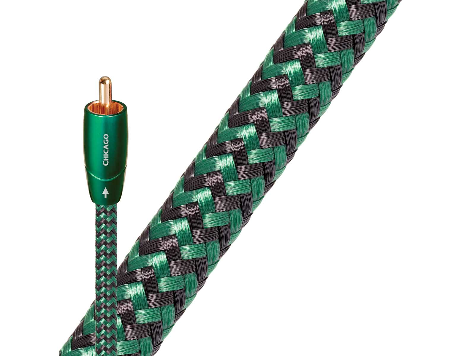 Audioquest Chicago RCA Audio Cable - High-Performance RCA Interconnect for Home Theater & Hi-Fi Systems - Perfect for Connecting Turntables, Amplifiers, and AV Receivers
