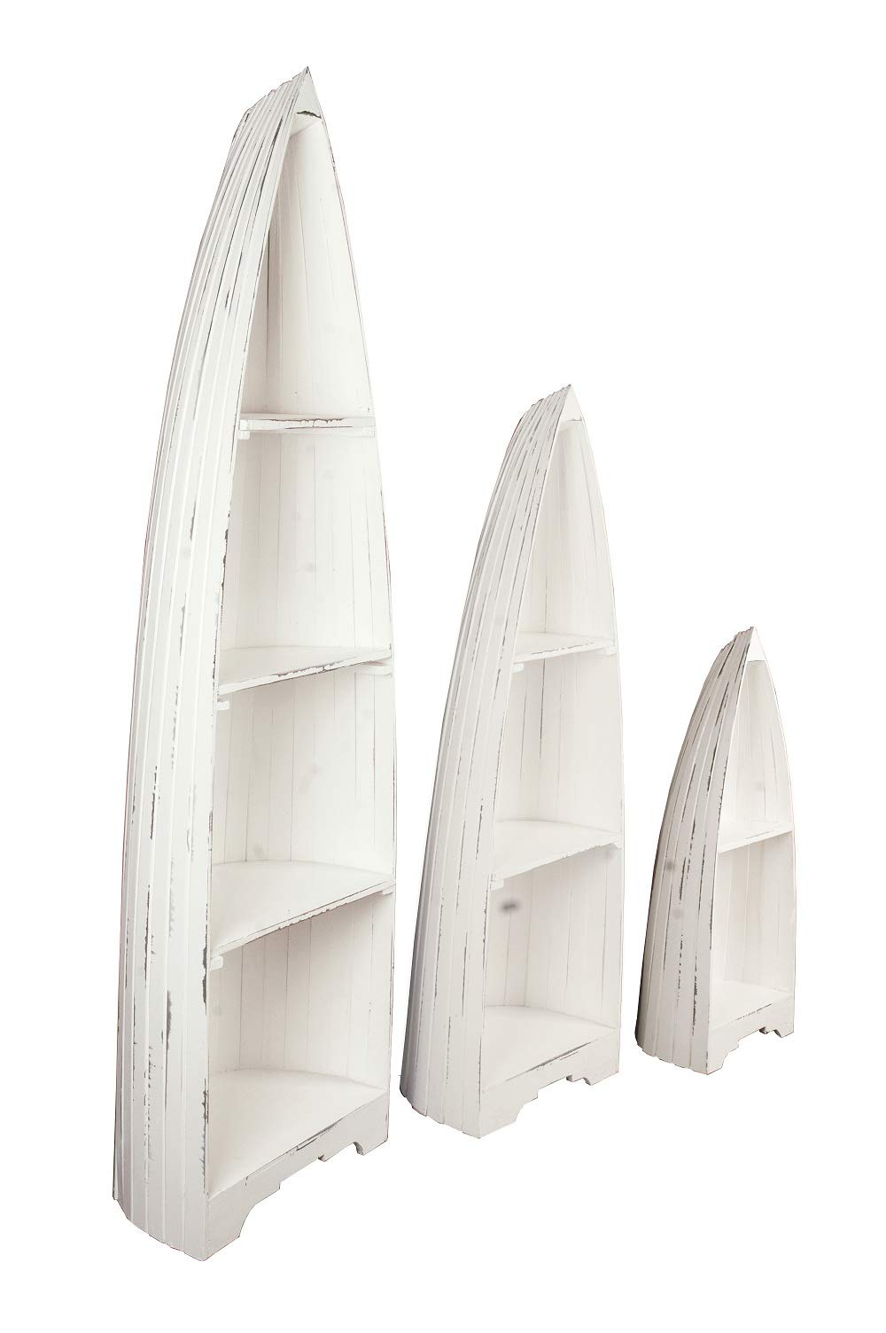 The Hamptons Collection - Set of 3 White Cottage Shelves 77