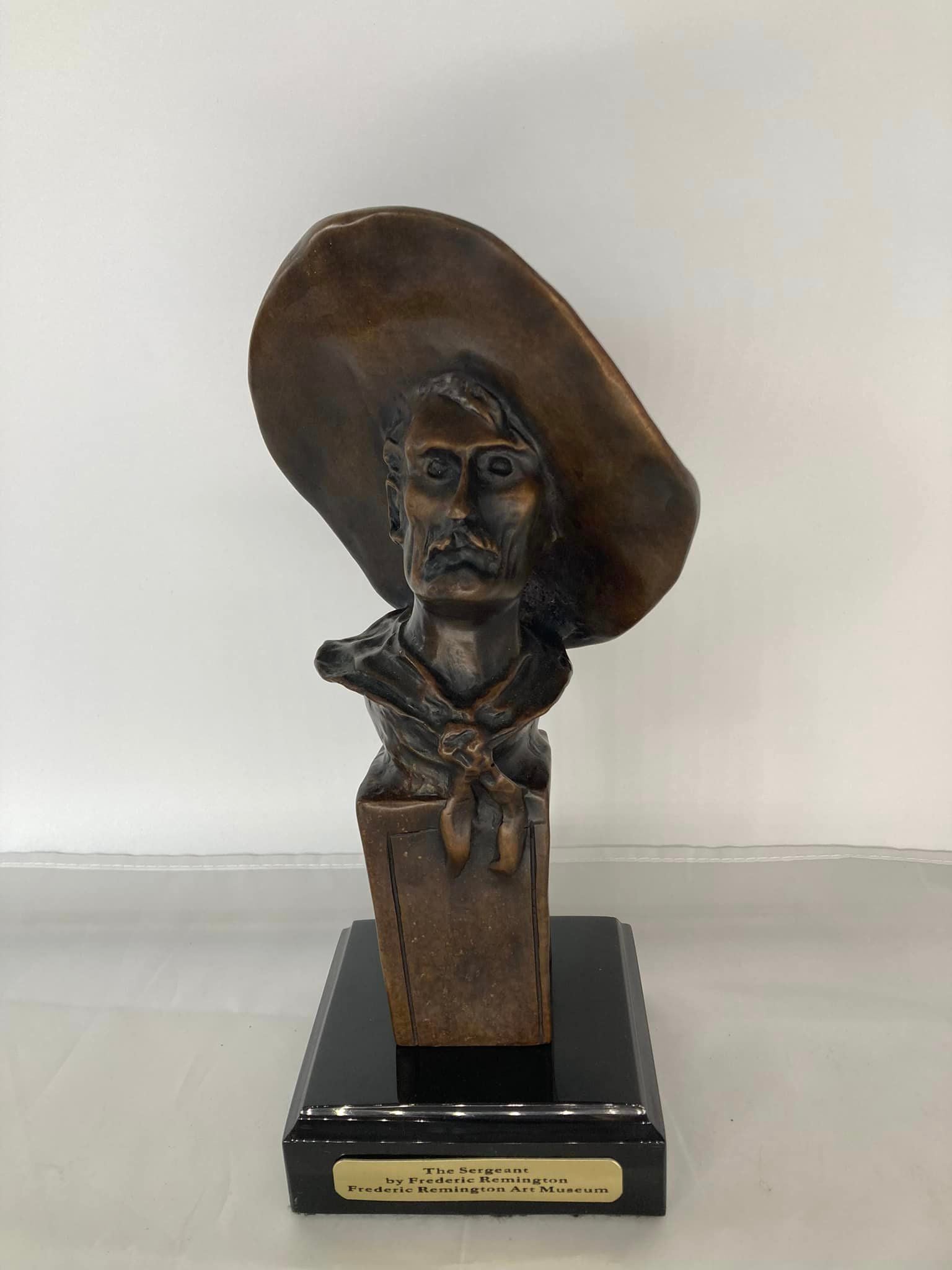 The Sergeant - Full Size Bronze Statue with Black Base | Military Decor, Office Desk Display, Gift for Veterans & Collectors