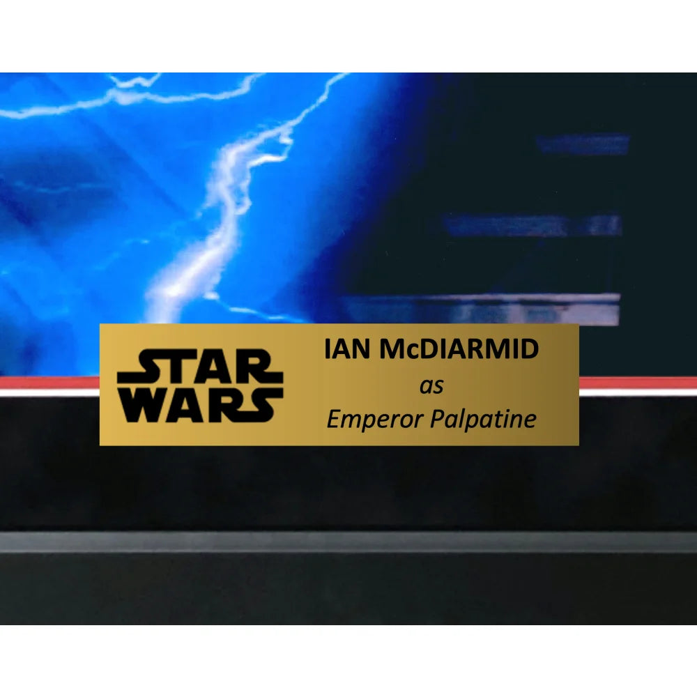 Authentic Ian McDiarmid Autographed 16x20 Photo as Emperor Palpatine in Star Wars - Framed with JSA COA - Perfect for Star Wars Collectors & Home Theater Decor
