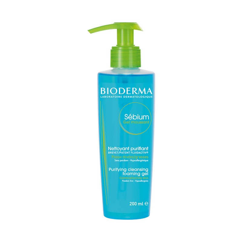 Bioderma Sebium Purifying Cleansing Foaming Gel for Oily & Acne-Prone Skin - Gentle Face Wash for Daily Skincare Routine