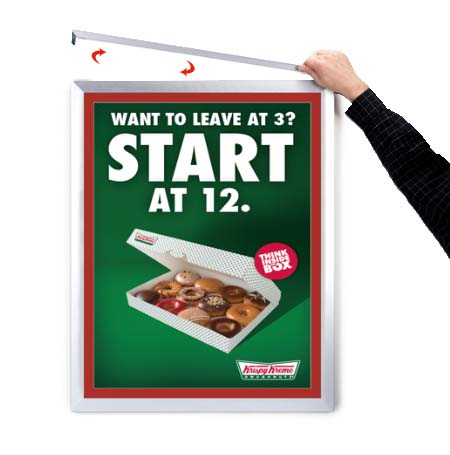 Euro Style Designer Slide-In Picture Frame for 9x12 Posters with 1 Wide Matboard - Perfect for Home Decor, Office Display & Wall Art