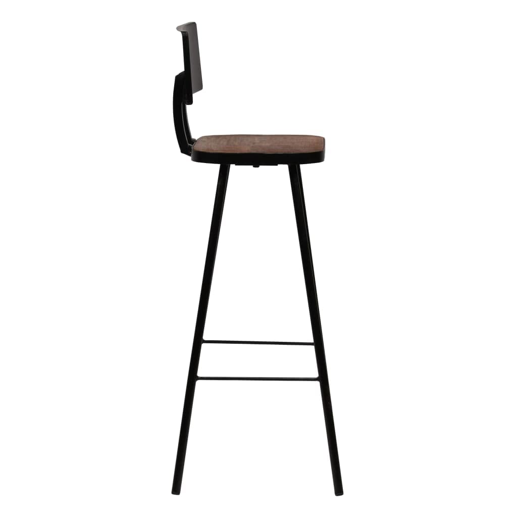 3-Piece Solid Reclaimed Wood Bar Set - Rustic Home Bar Furniture for Kitchen, Dining Room or Man Cave - vidaXL Pub Table & Stool Set for Entertaining Guests