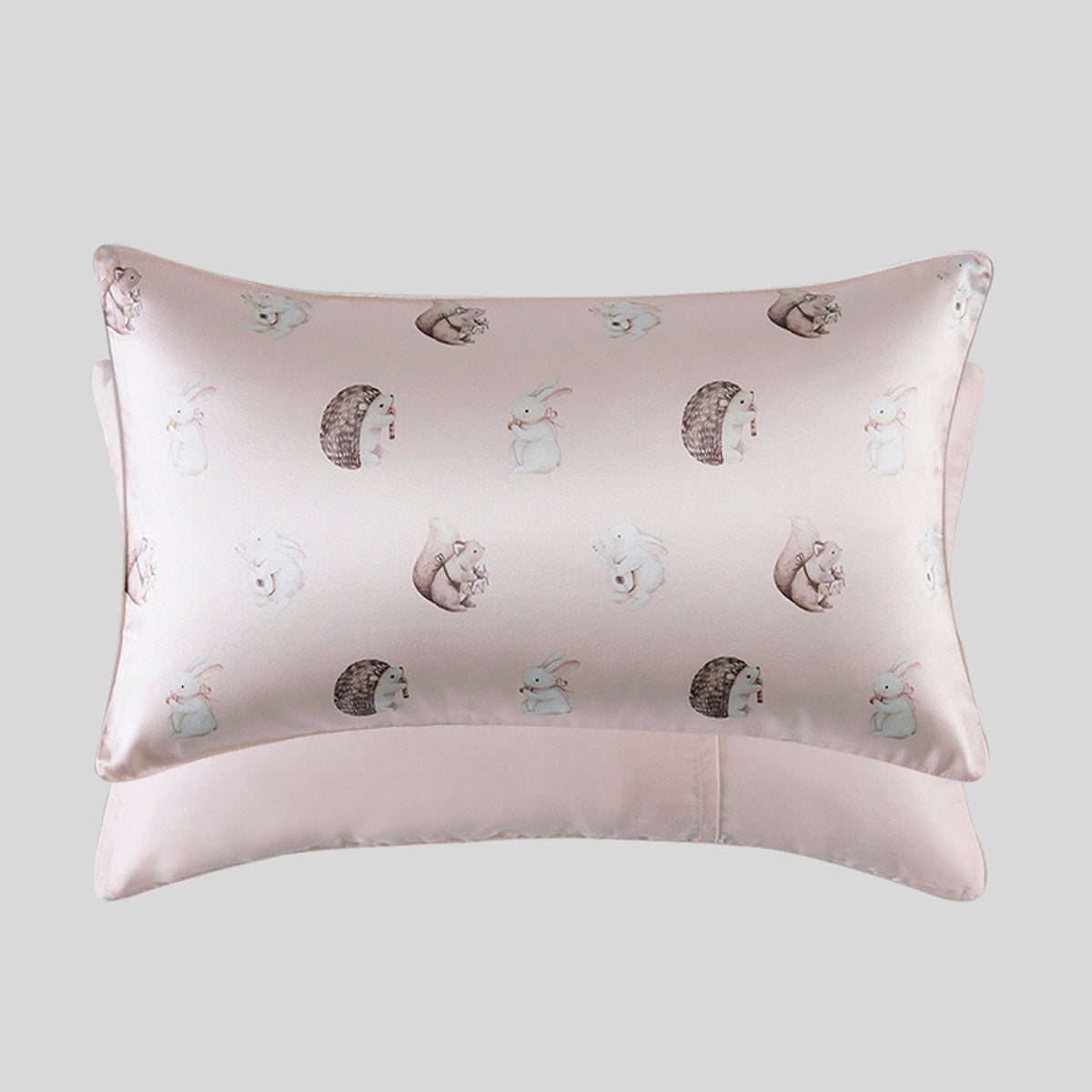 Premium Printed Mulberry Silk Pillowcase with Pillow Crib for Toddlers - Soft & Hypoallergenic Baby Bedding for Nursery, Travel & Gentle Skin Care