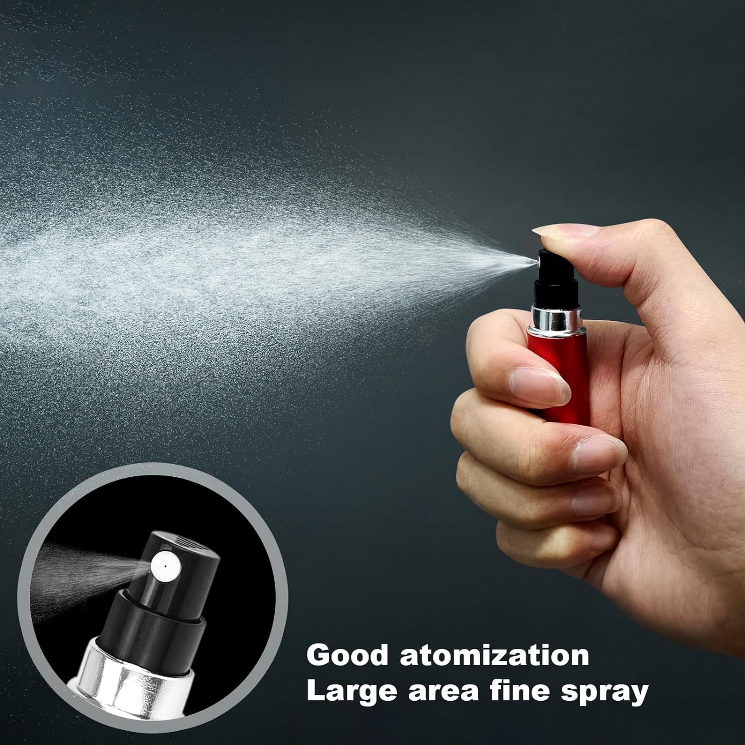 MAPPERZ Mini Travel Perfume Atomizer - 5ml Pocket-Sized Refillable Aluminum Spray Bottle with Pump for On-the-Go Fragrance | Perfect for Travel, Gym, Purse & Everyday Carry