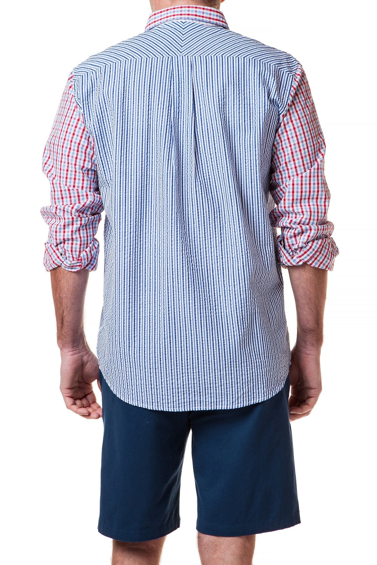 Stylish Chase Seersucker Check Shirt for Men - Perfect for Summer Parties, Weddings & Casual Outings