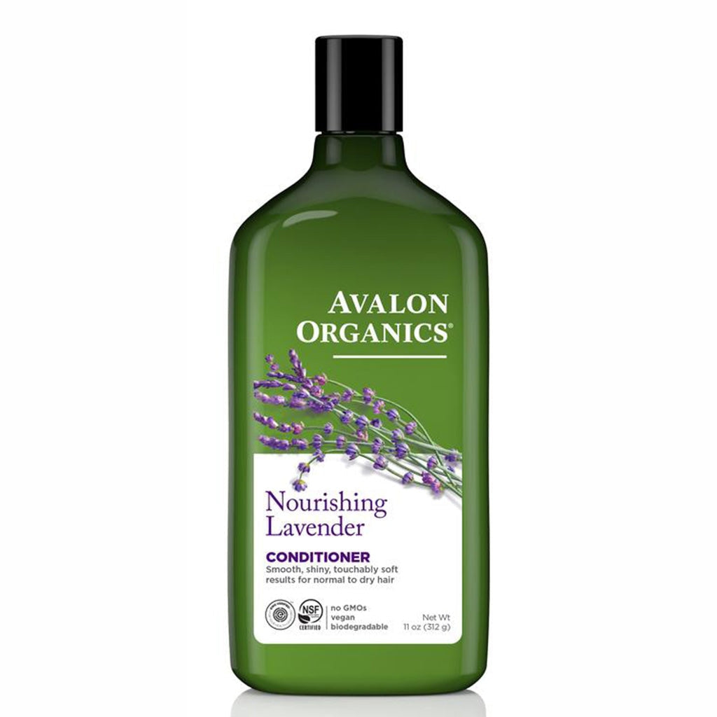 Avalon Organics Nourishing Lavender Conditioner for Dry Hair - Sulfate-Free, Vegan Hair Care with Essential Oils - Perfect for Damaged Hair Repair & Daily Moisturizing