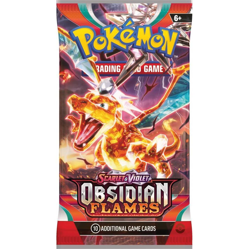 Pokemon Scarlet & Violet 3 Obsidian Flames Booster Box - 36 Packs of Trading Cards for Collectors & Players - Perfect for Battles, Trading & Display