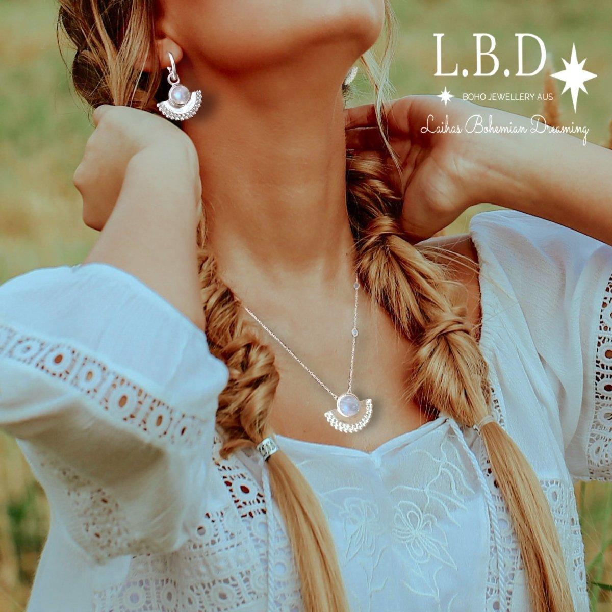 Dare To Dream Moonstone Necklace for Women - Healing Crystal Jewelry Gift for Birthday, Anniversary & Spiritual Healing | Boho Chic Style for Everyday Wear & Special Occasions