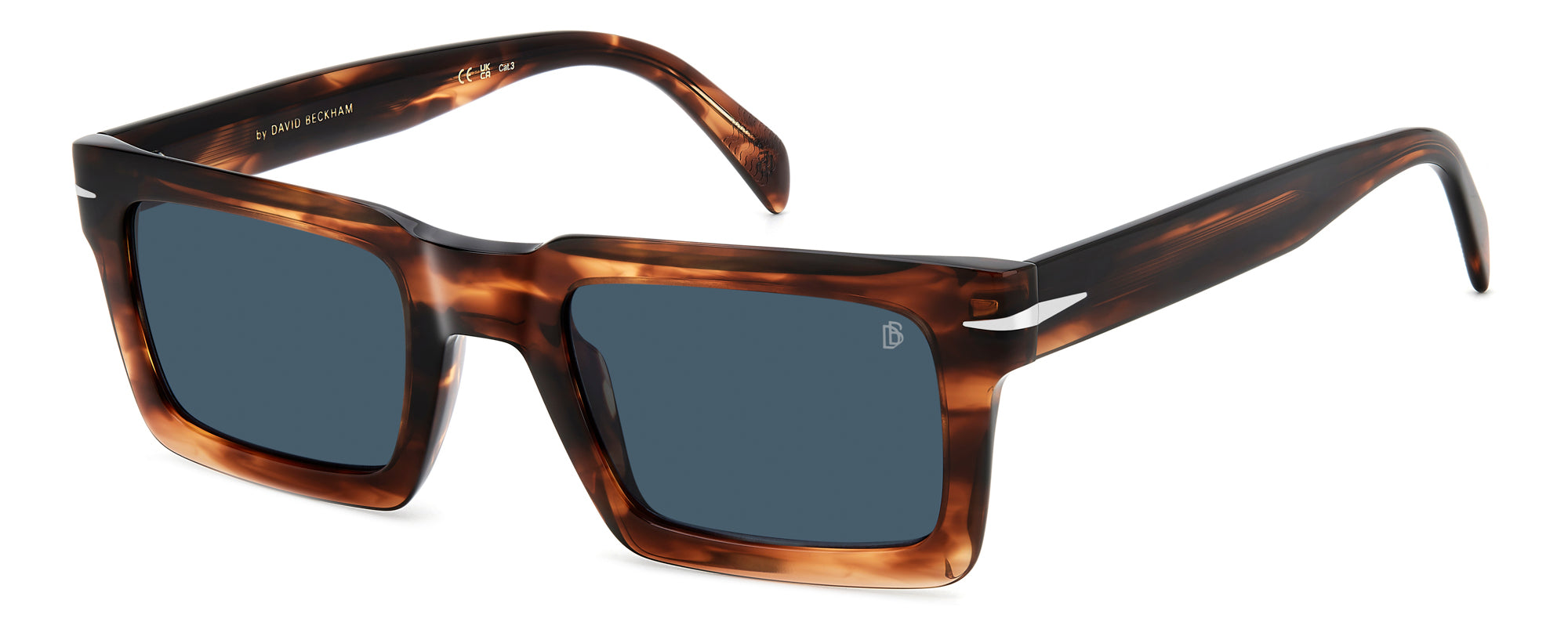 David Beckham DB7126/S Men's Sunglasses - Polarized UV Protection Aviator Style for Driving, Outdoor Sports & Fashion